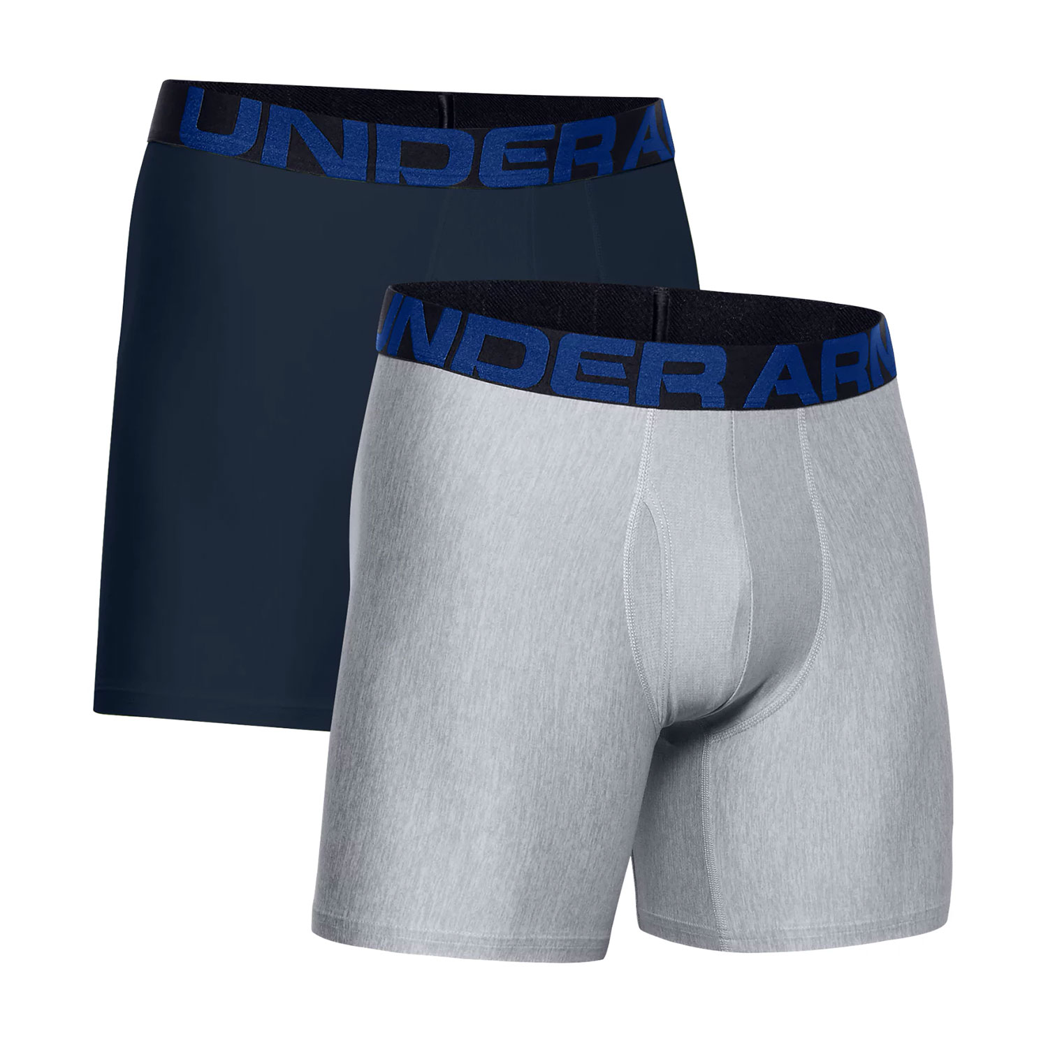Under Armour Tech 6in x 2 Boxer Academy/Mod Gray Light Heather
