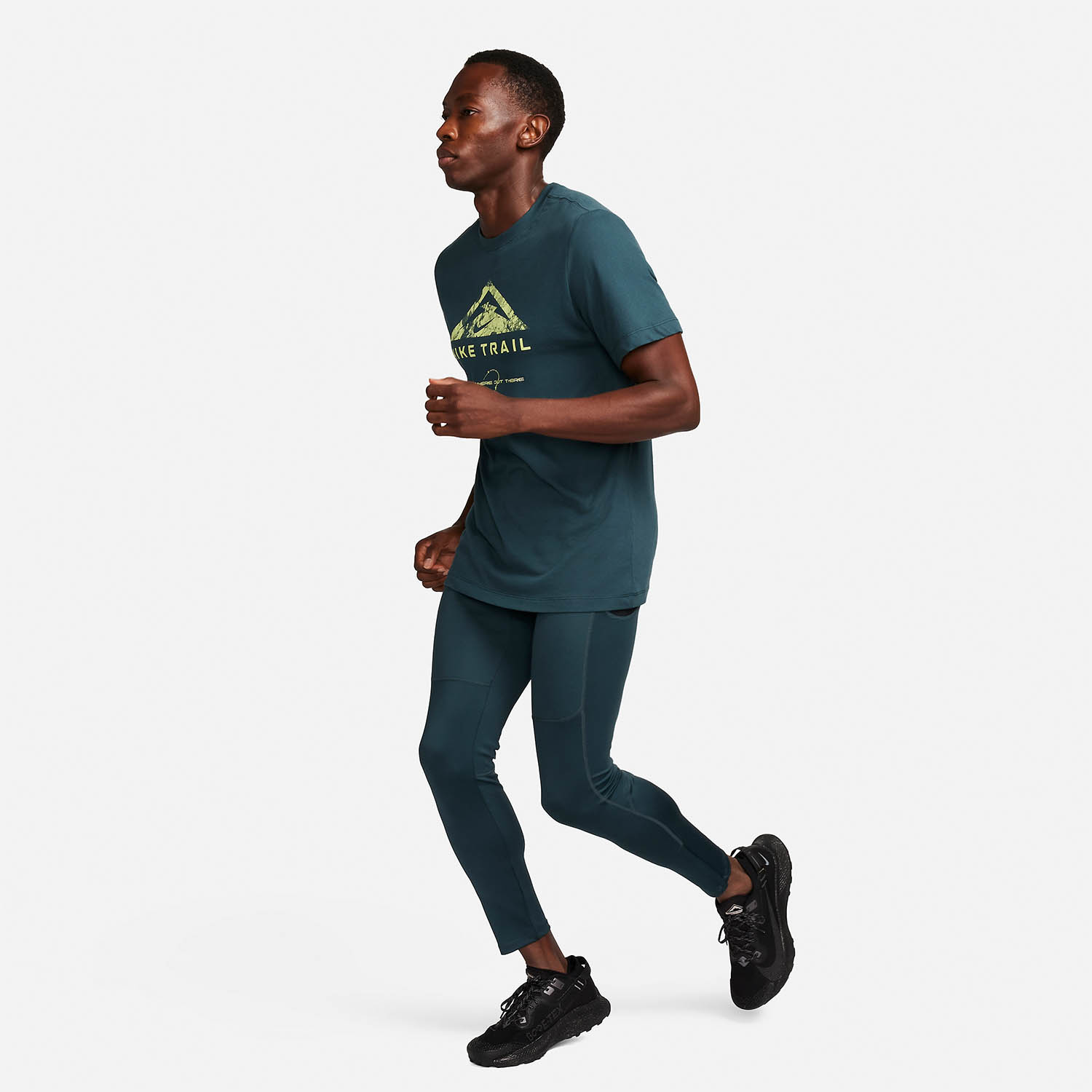 Nike Lunar Ray Winter Tights Deep Jungle/Black/Luminous Green