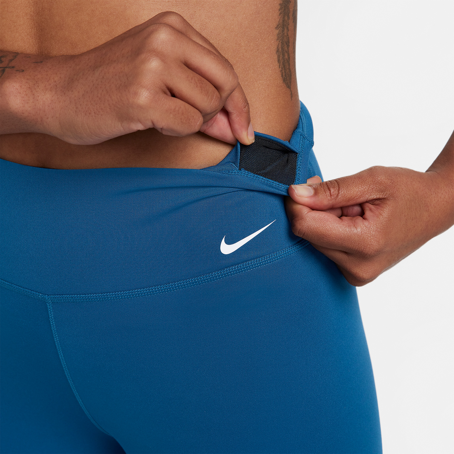 Nike One Mid Rise 7in Pantaloncini Court Blue/White