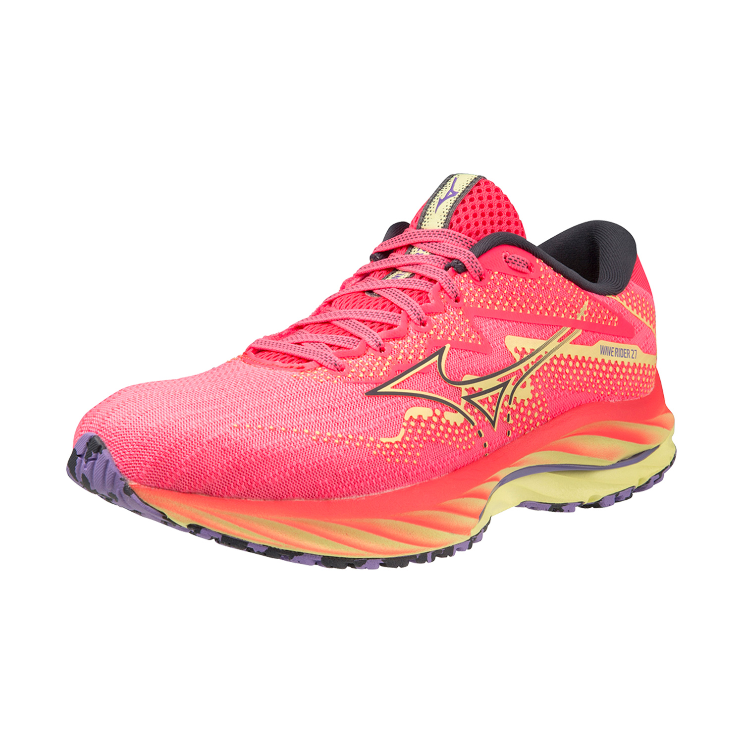 Mizuno Wave Rider 27 High Vis Pink/Ombre Blue/Luminous