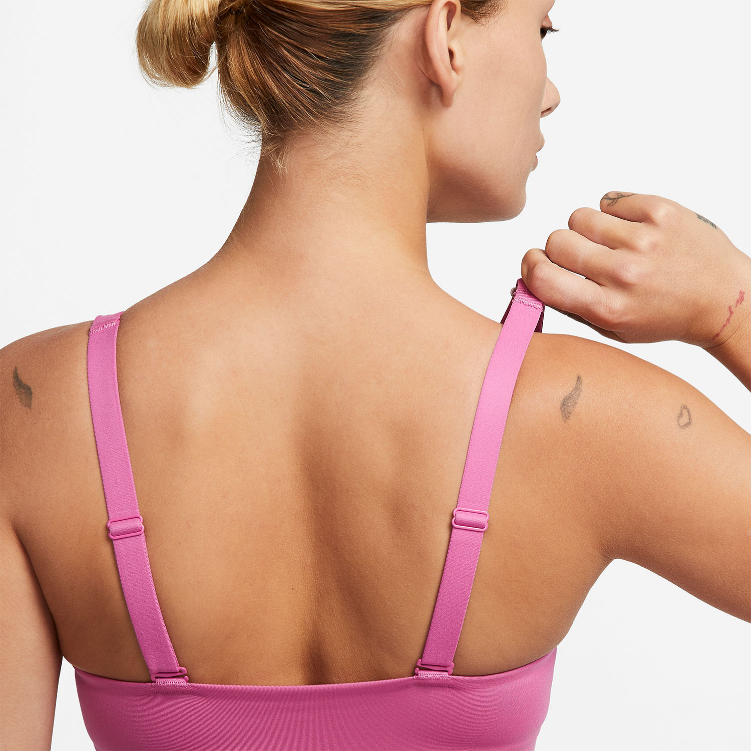 Nike Dri-FIT Indy Reggiseno Sportivo Cosmic Fuchsia/Fossil Stone