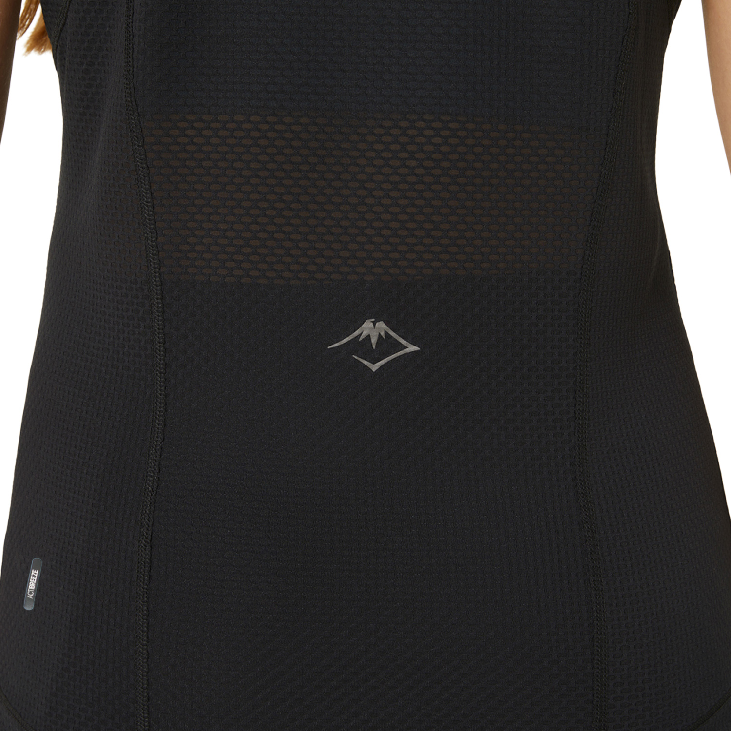 Asics Fujitrail Logo Maglietta Performance Black/Gris Blue