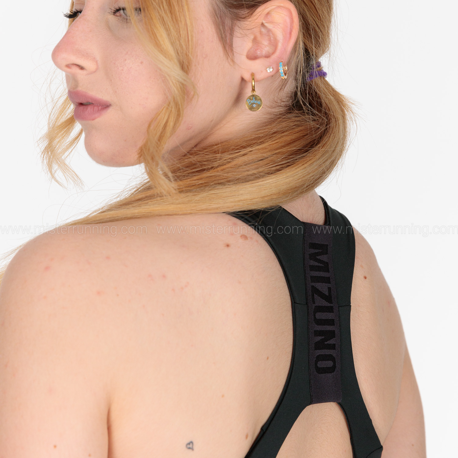 Mizuno Alpha Graphic Reggiseno Sportivo Black