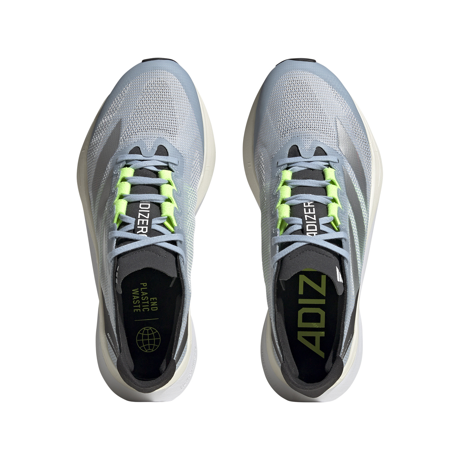 adidas adizero Boston 12 Wonder Blu/Silver Metallic/Lucid Lemon