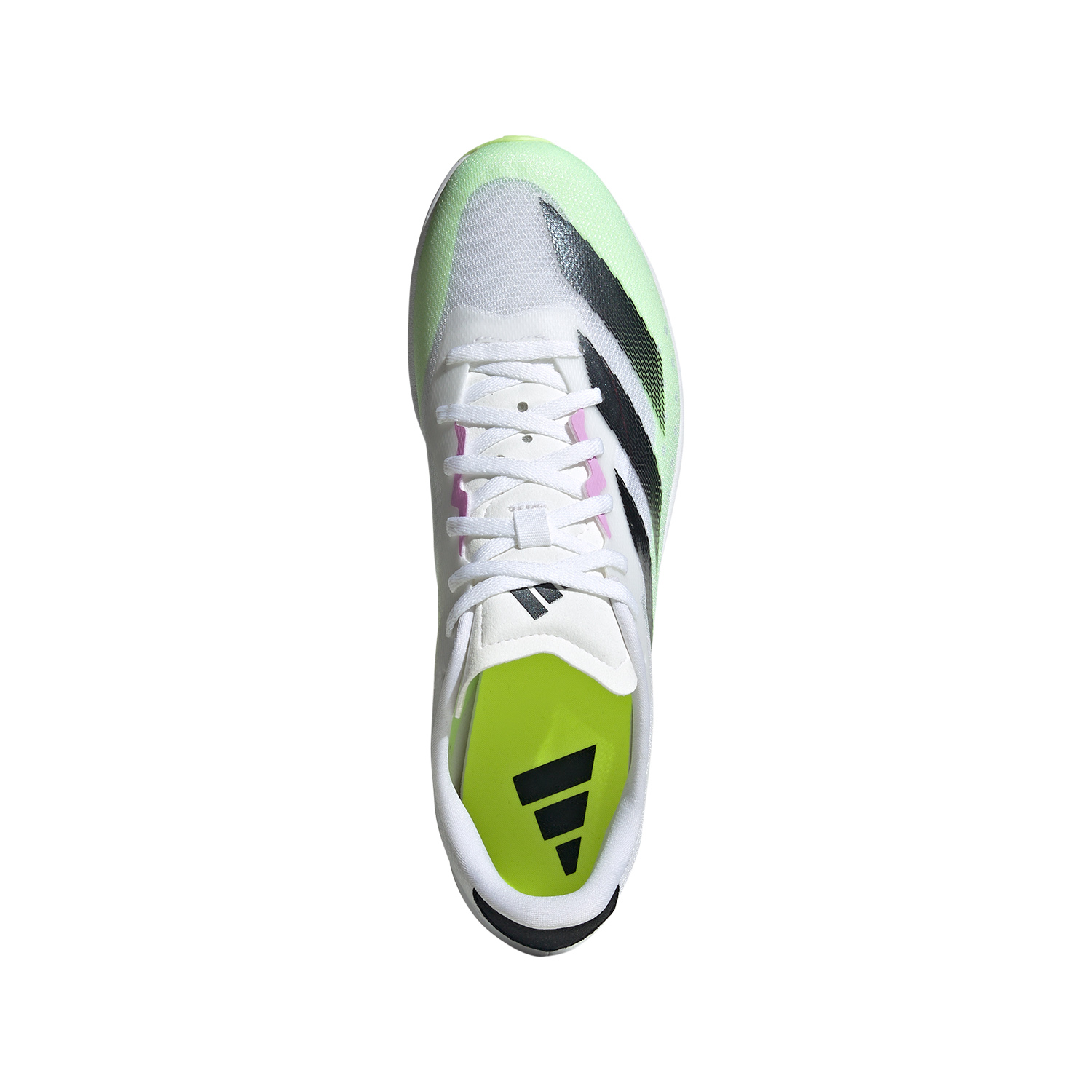 adidas adizero Distancestar Cloud White/Core Black/Green Spark