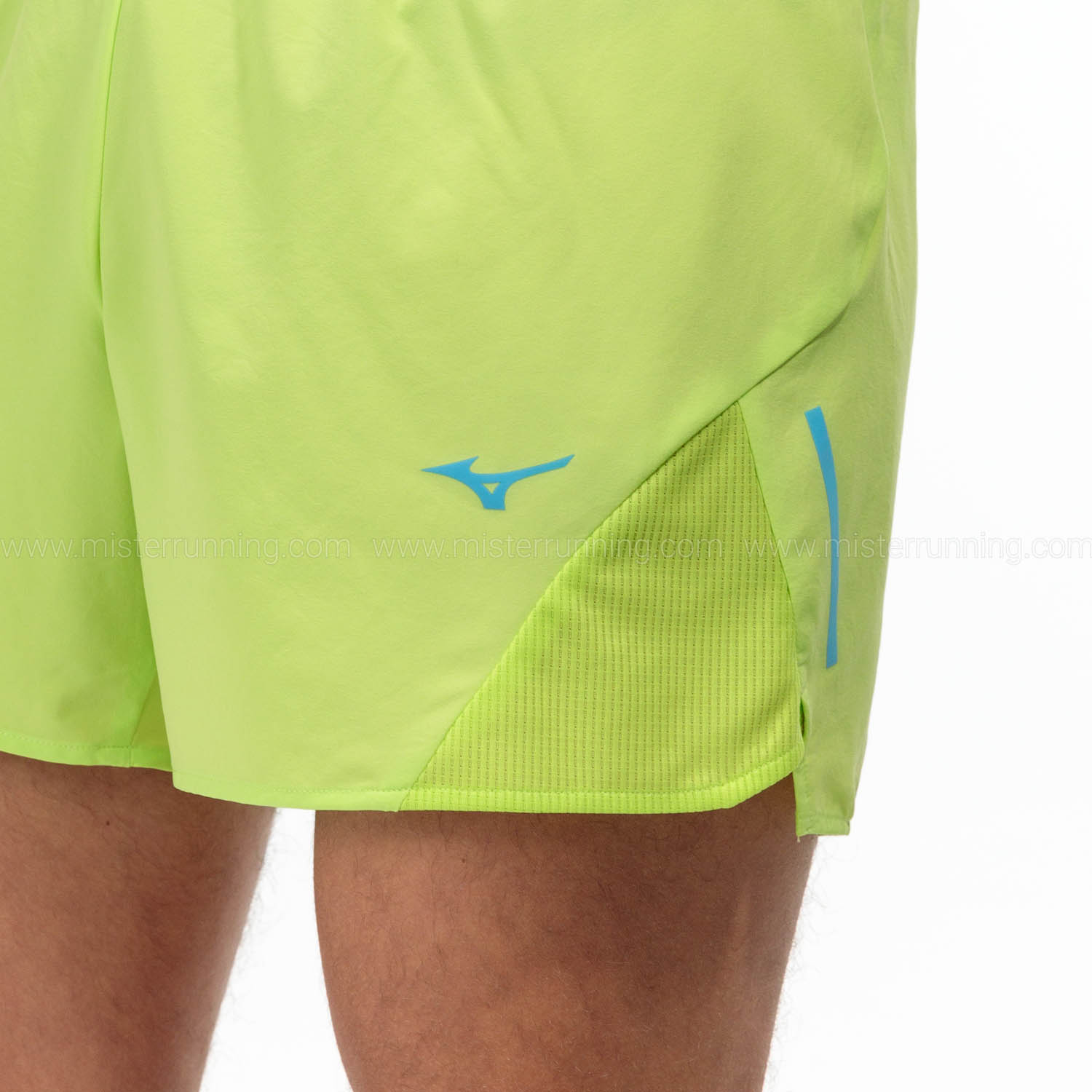 Mizuno Aero 4.5in Pantaloncini Lime