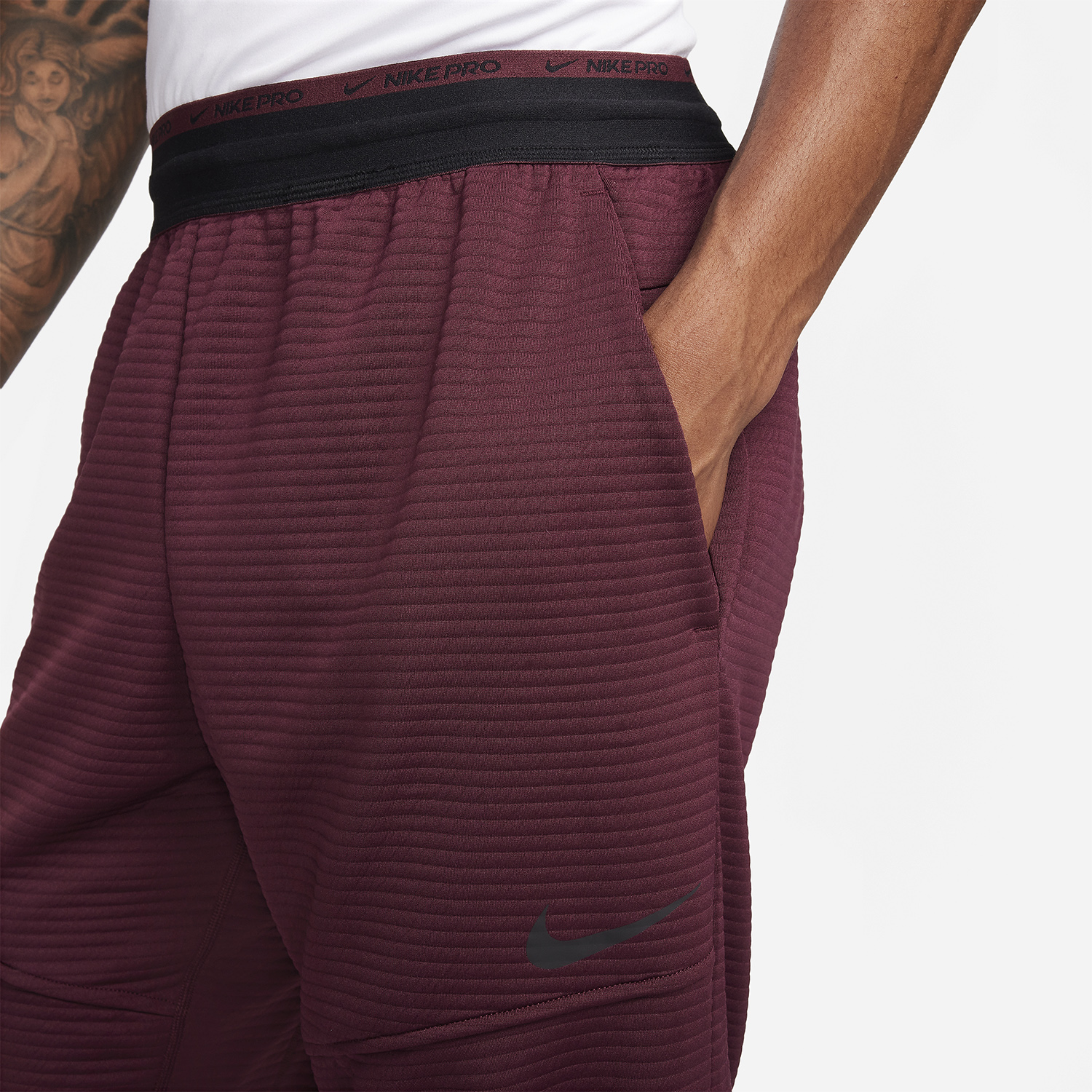 Nike Dri-FIT Pro Pantaloni Night Maroon/Black