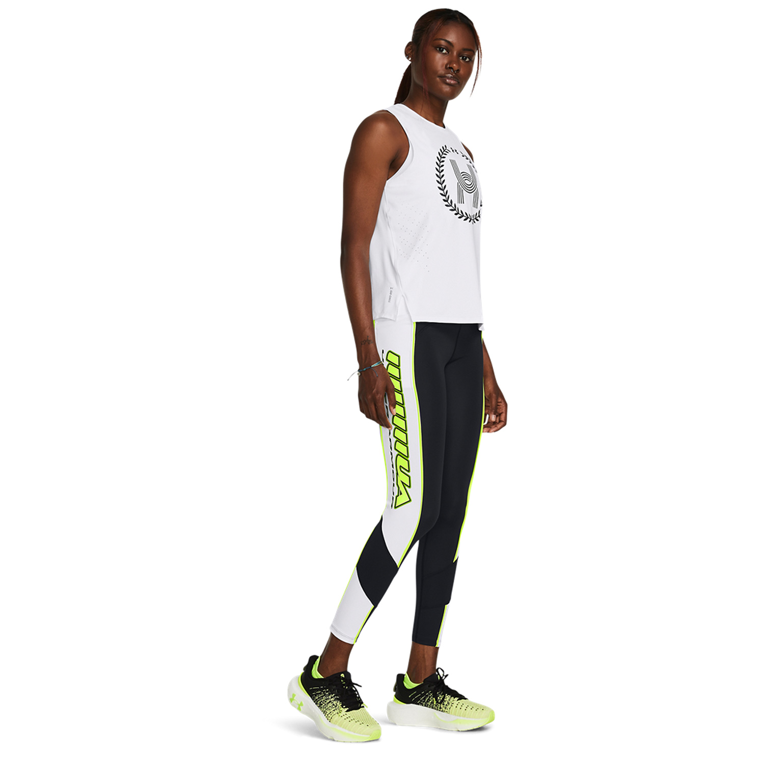 Under Armour Run Everywhere Ankle Tights Black/Midnight Navy/White