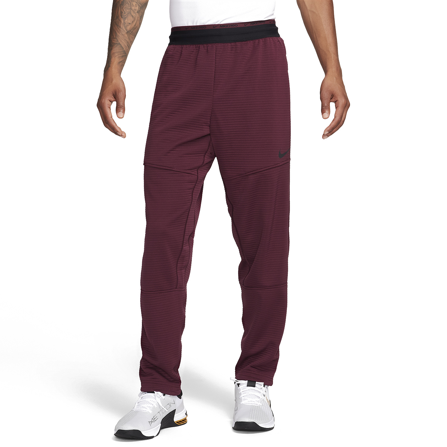 Nike Dri-FIT Pro Pantaloni Night Maroon/Black