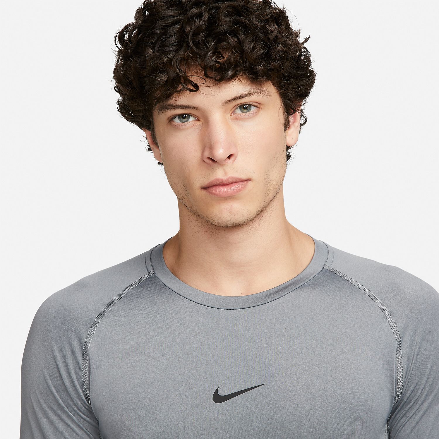 Nike Dri-FIT Logo Maglia Smoke Grey/Black