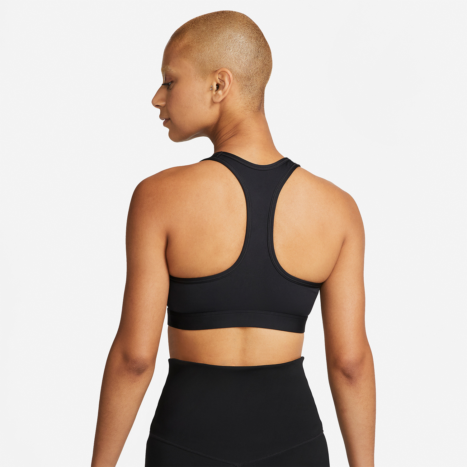 Nike Swoosh Dri-FIT Reggiseno Sportivo Black/White
