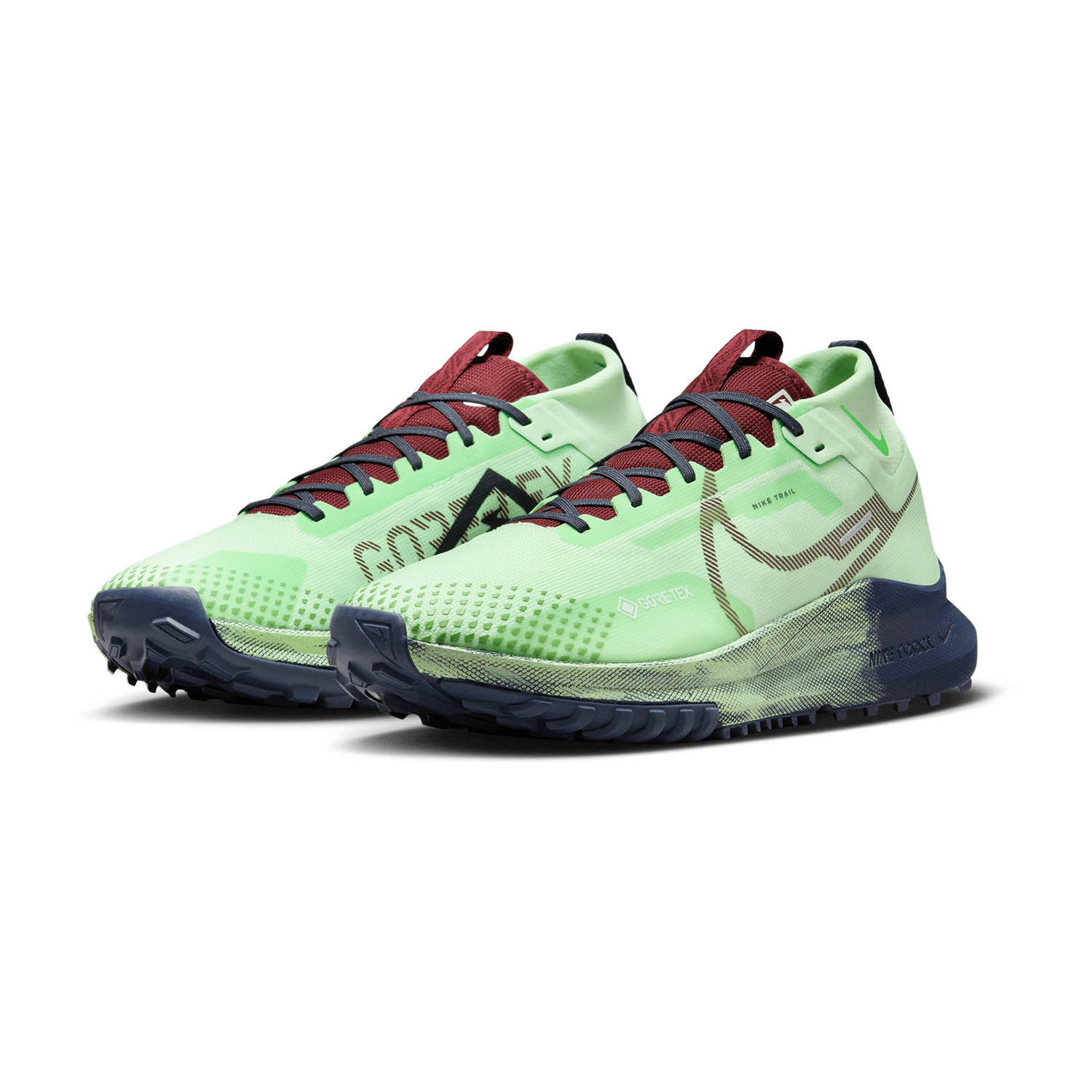 Nike React Pegasus Trail 4 GTX Vapor Green/Dark Team Red/Thunder Blue