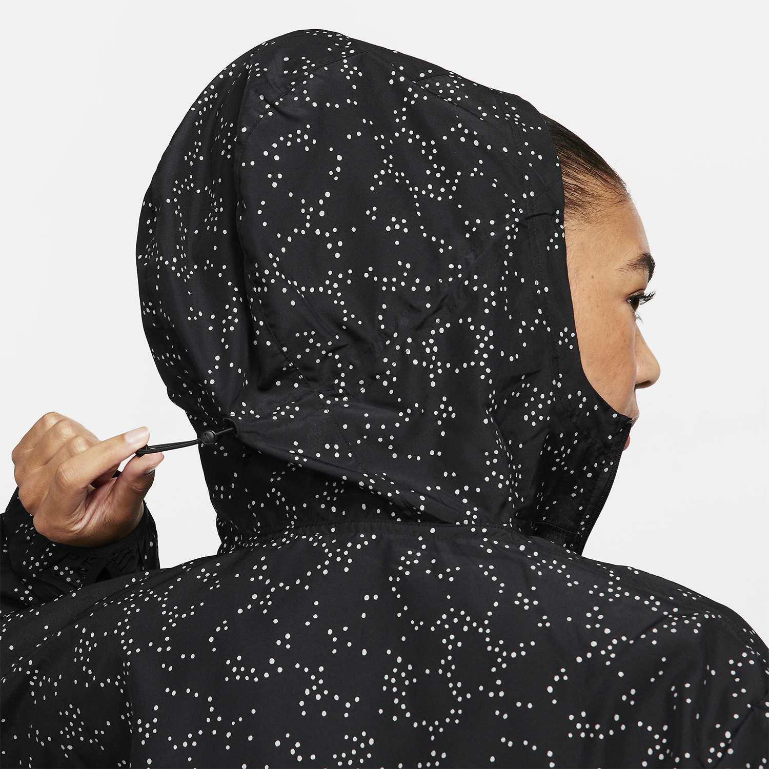 Nike Dri-FIT Logo Giacca Black/Reflective Silver