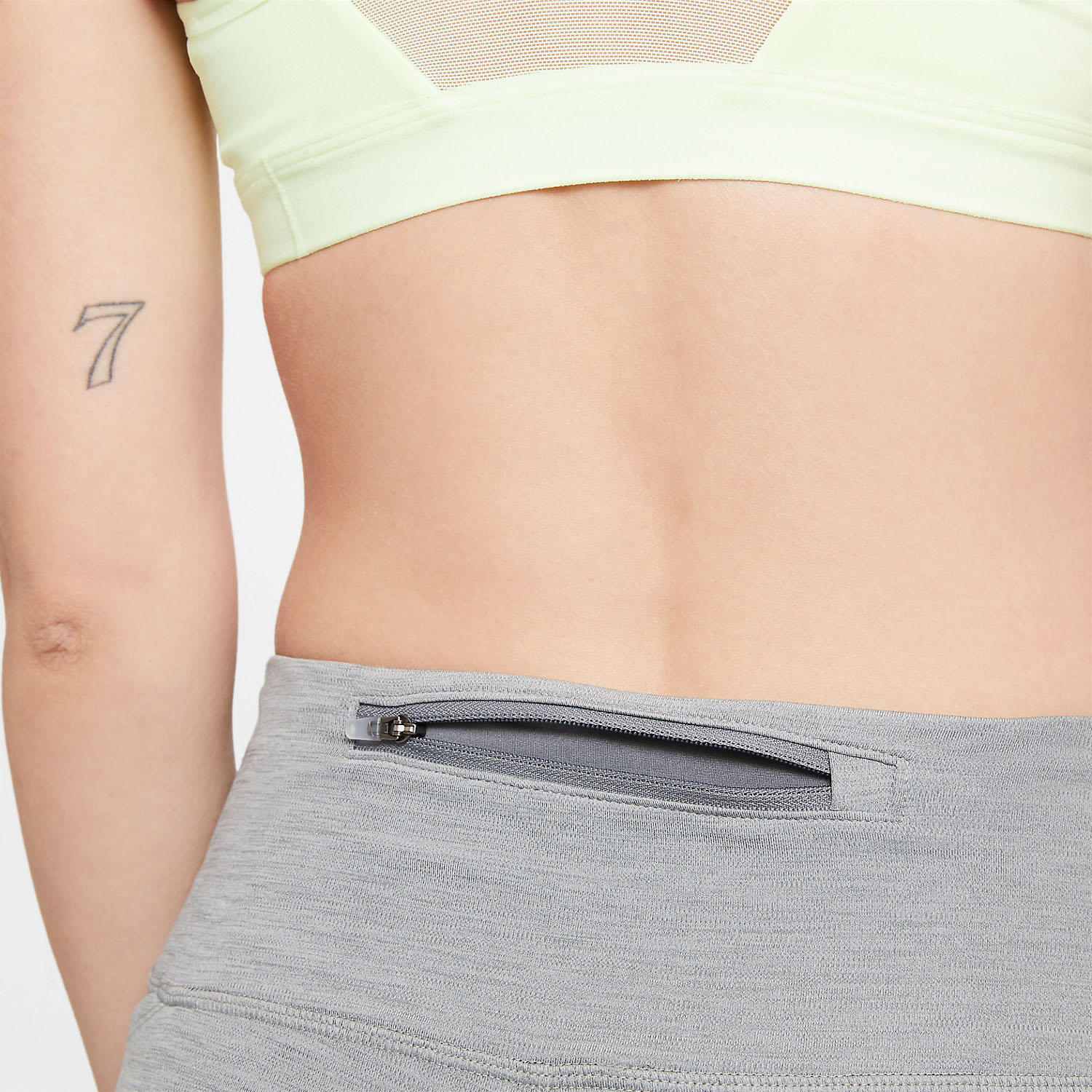 Nike Dri-FIT Fast 3/4 Tights Smoke Grey Heather/Reflective Silver