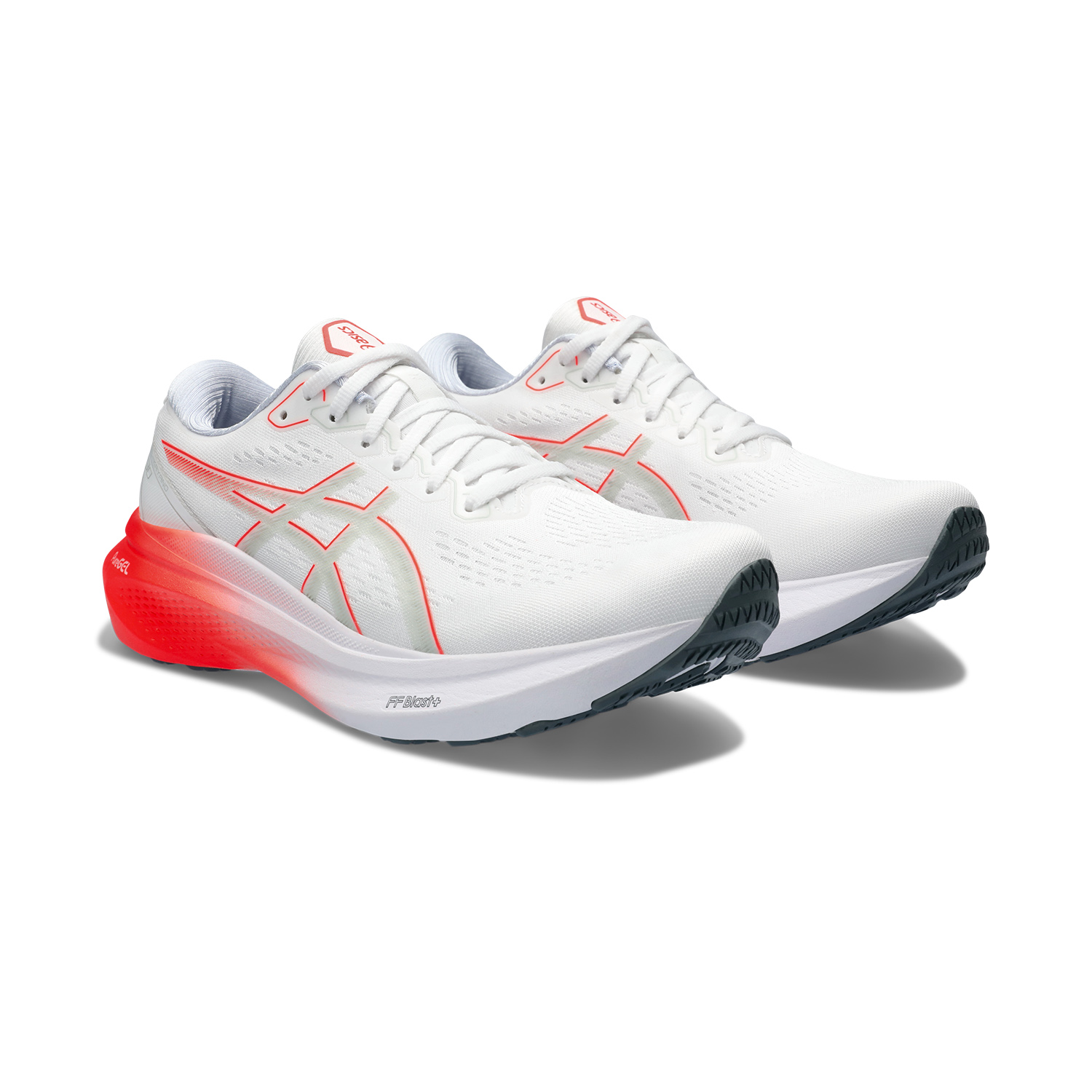 Asics Gel Kayano 30 White/Sunrise Red