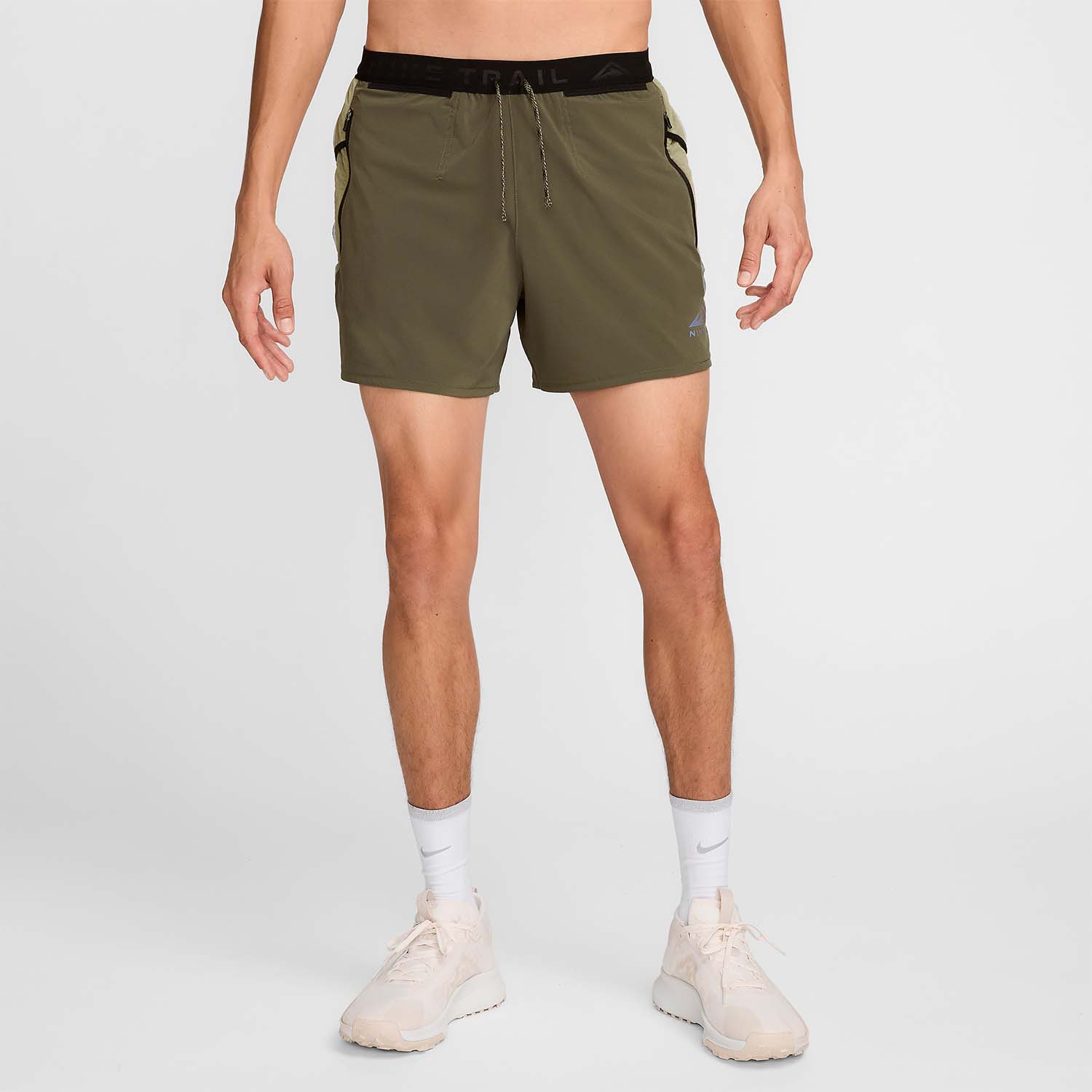Nike Dri-FIT Second Sunrise 5in Pantaloncini Medium Olive/Neutral/Black
