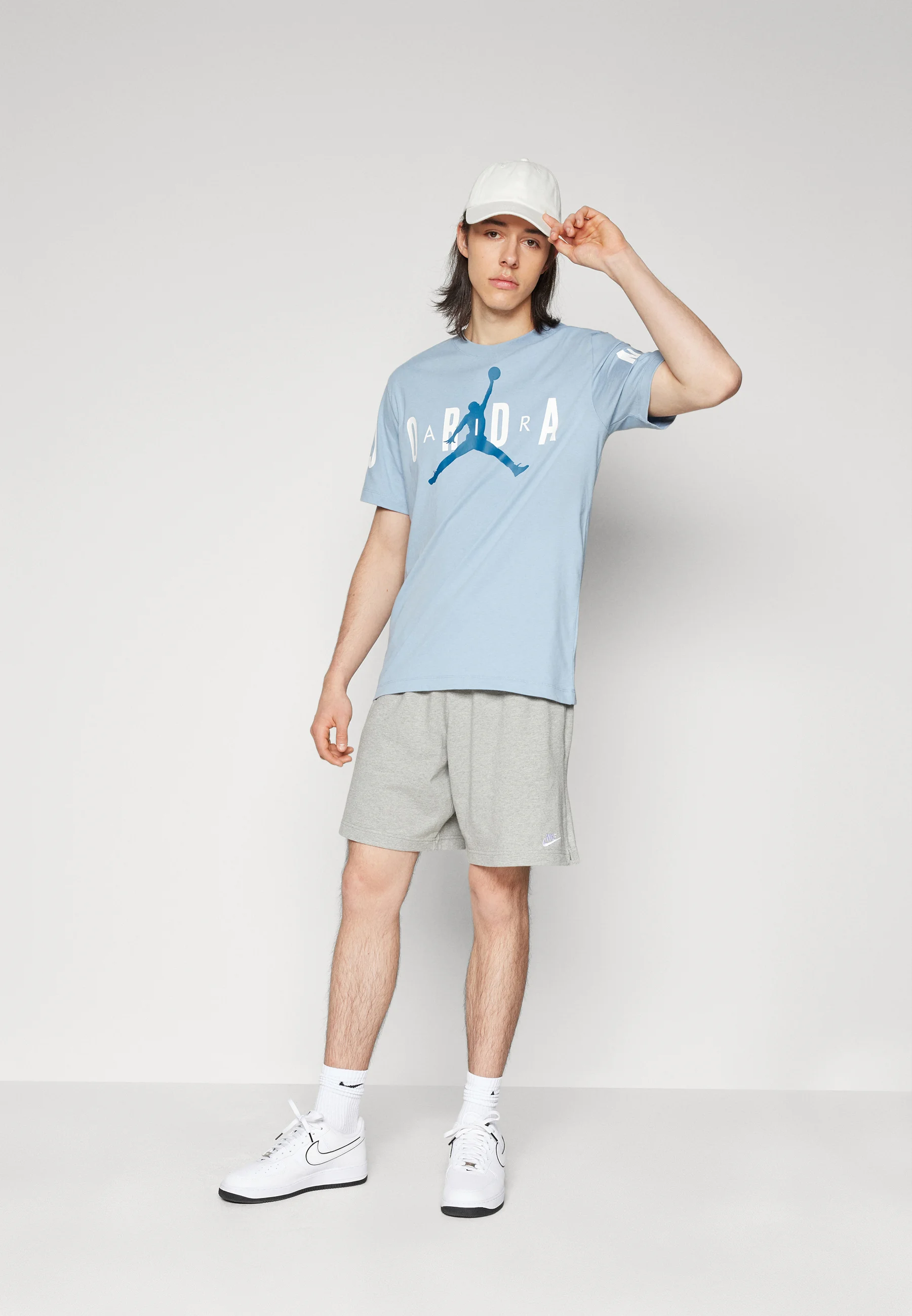 Jordan M J JD AIR STRETCH SS CREW - T-shirt con stampa