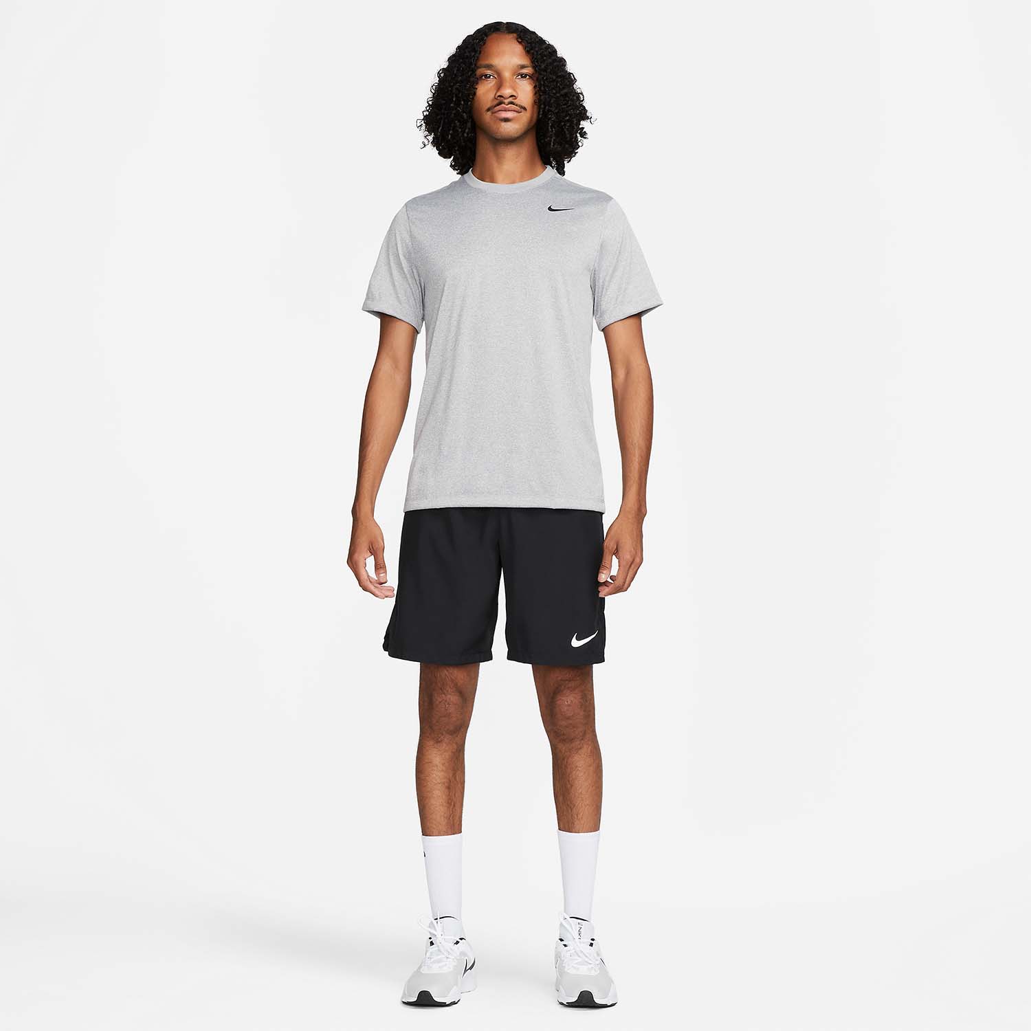 Nike Dri-FIT Legend Maglietta Tumbled Grey/FLT Silver/Heather/Black