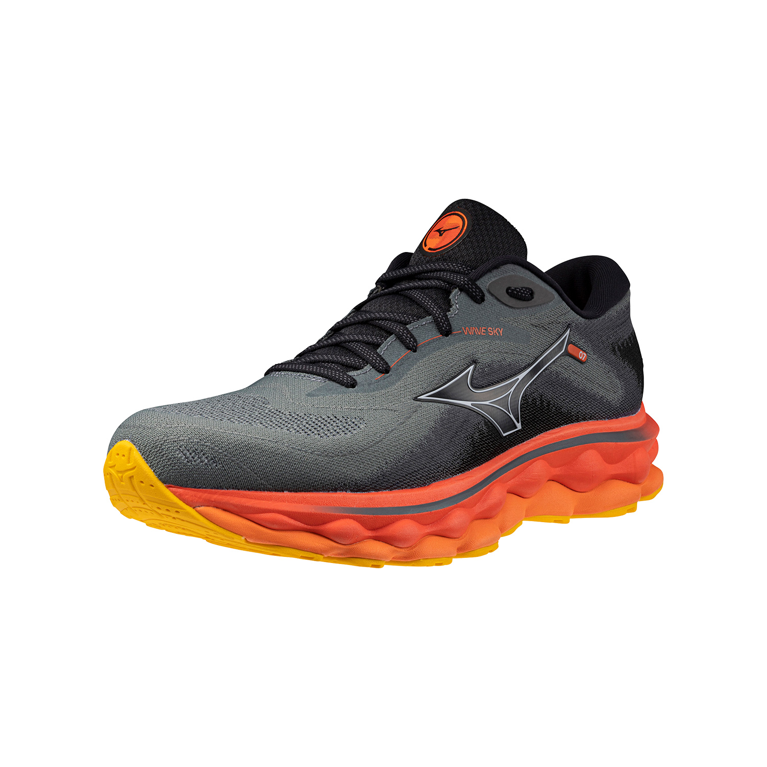 Mizuno Wave Sky 7 Turbulence/Nickel/Hot Coral