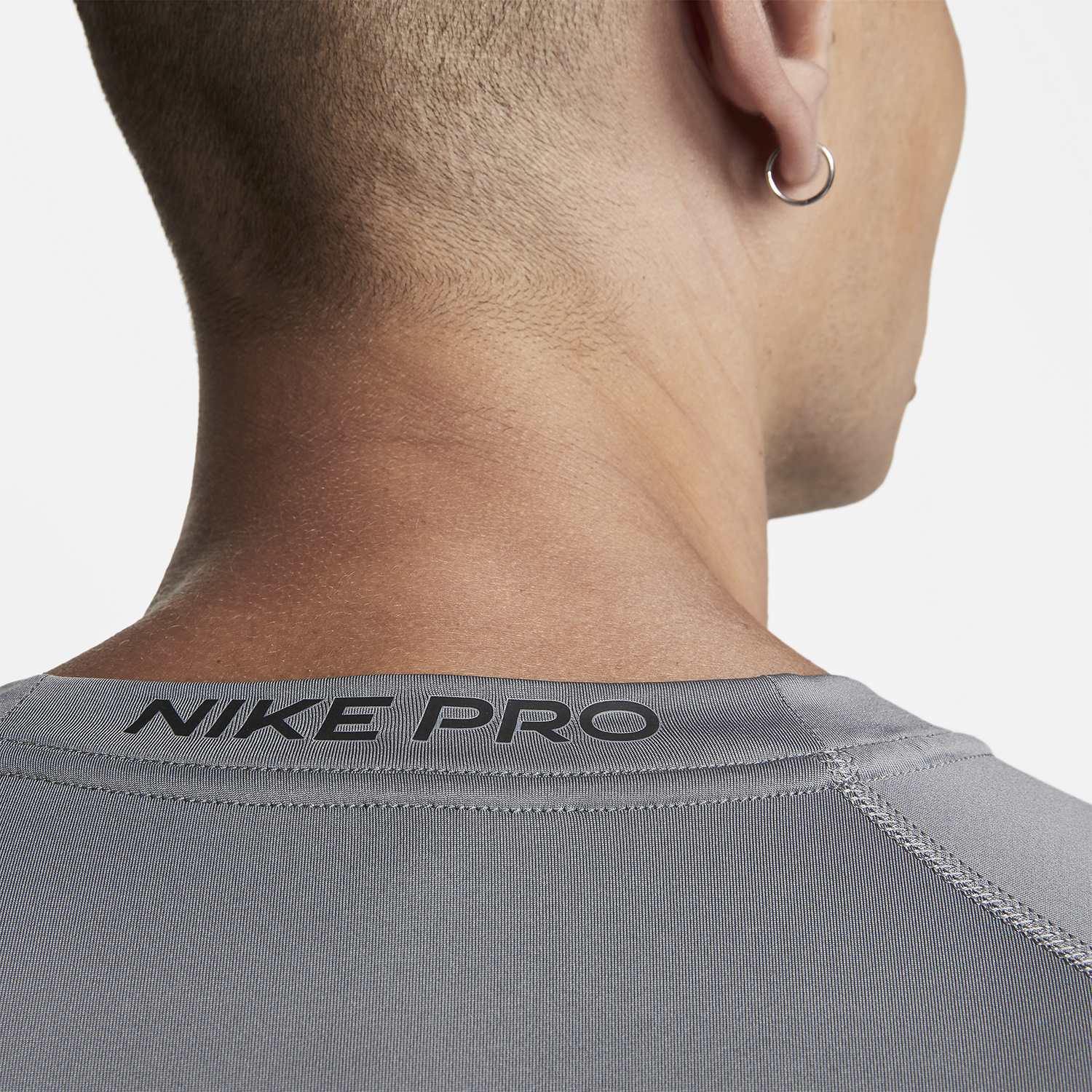 Nike Dri-FIT Logo Maglietta Smoke Grey/Black