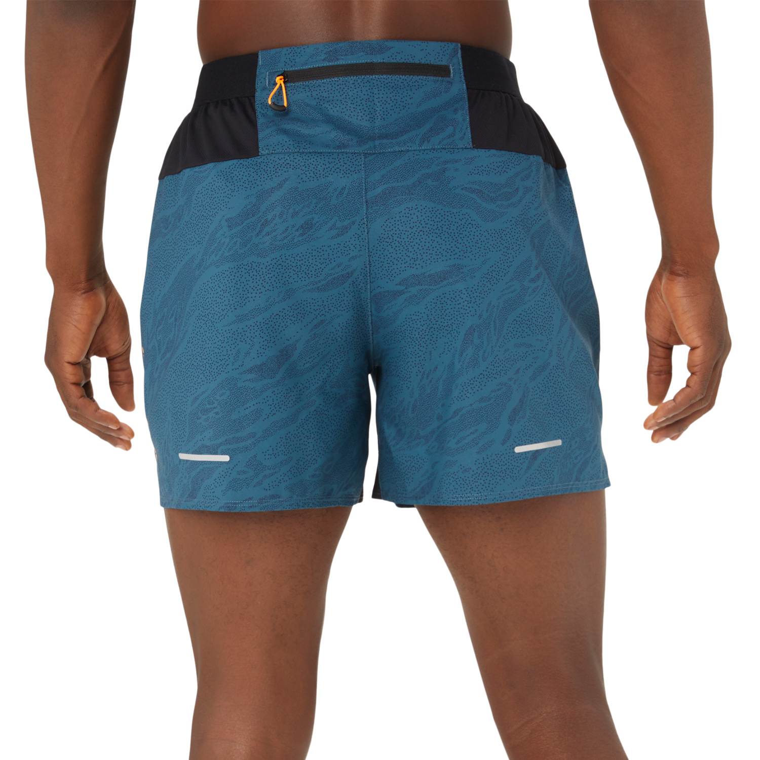 Asics Fujitrail Printed 5in Pantaloncini Magnetic Blue/Performance Black