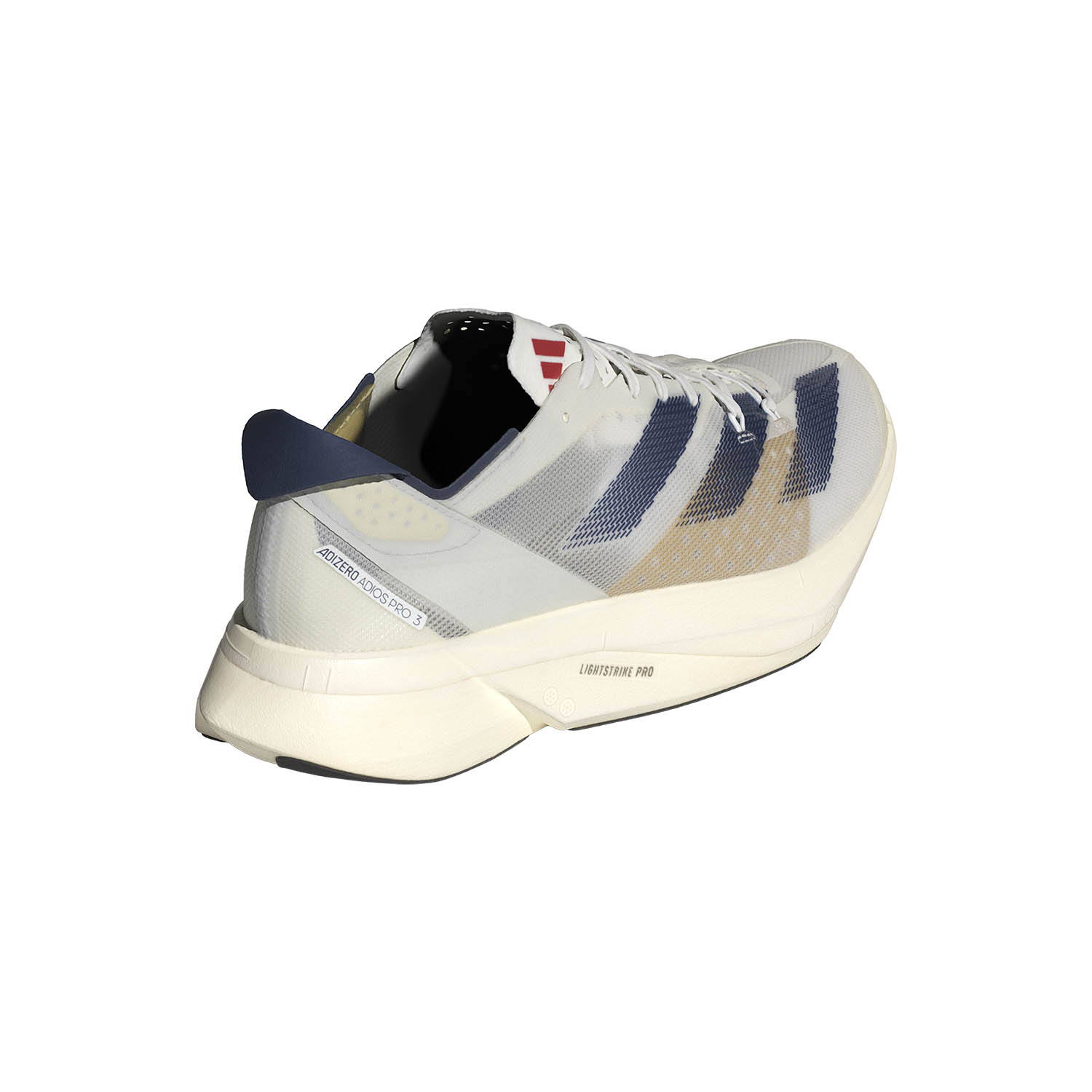 adidas adizero Adios Pro 3 Cloud White/Dark Blue/Gold Metallic