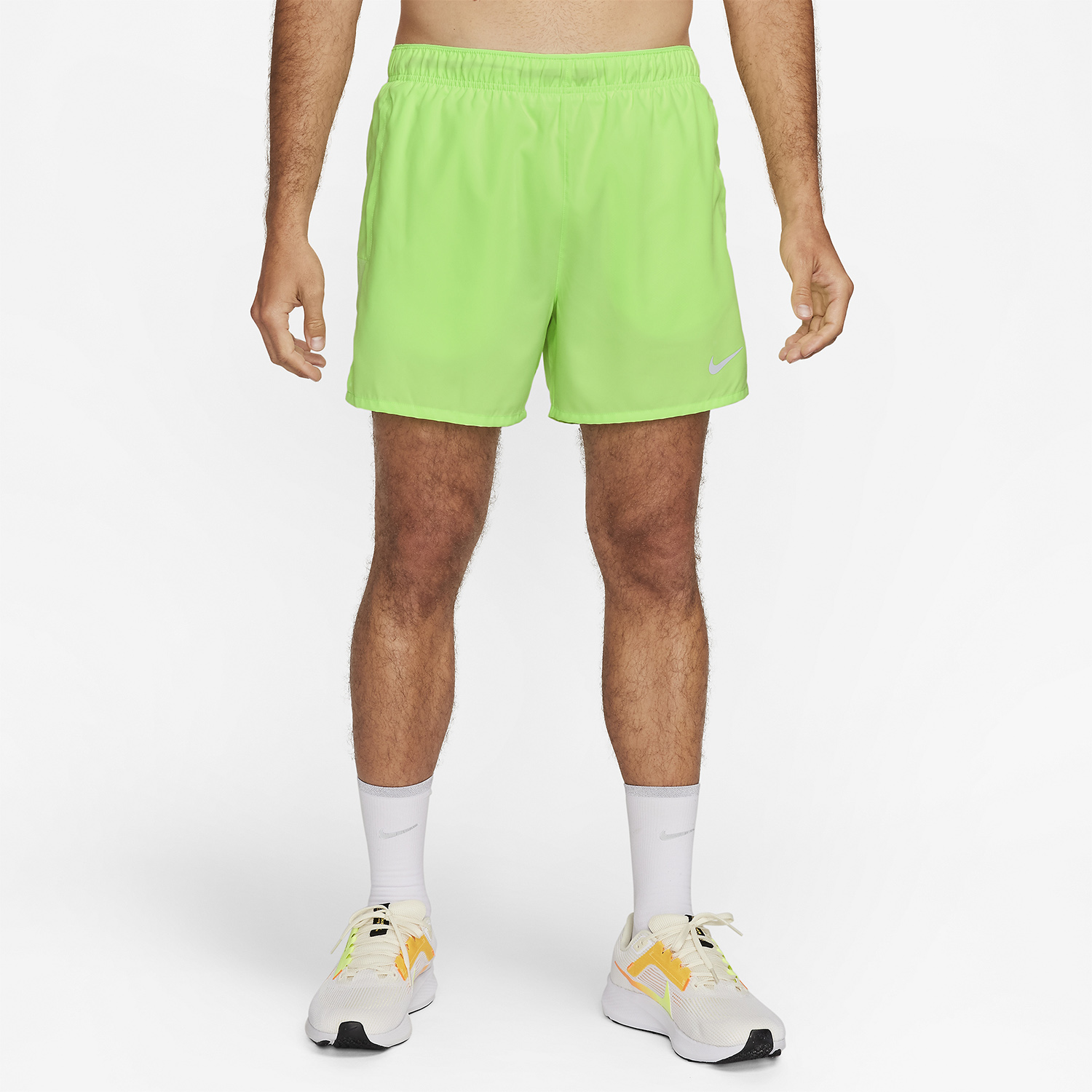 Nike Challenger 5in Pantaloncini Lime Blast/Reflective Silver