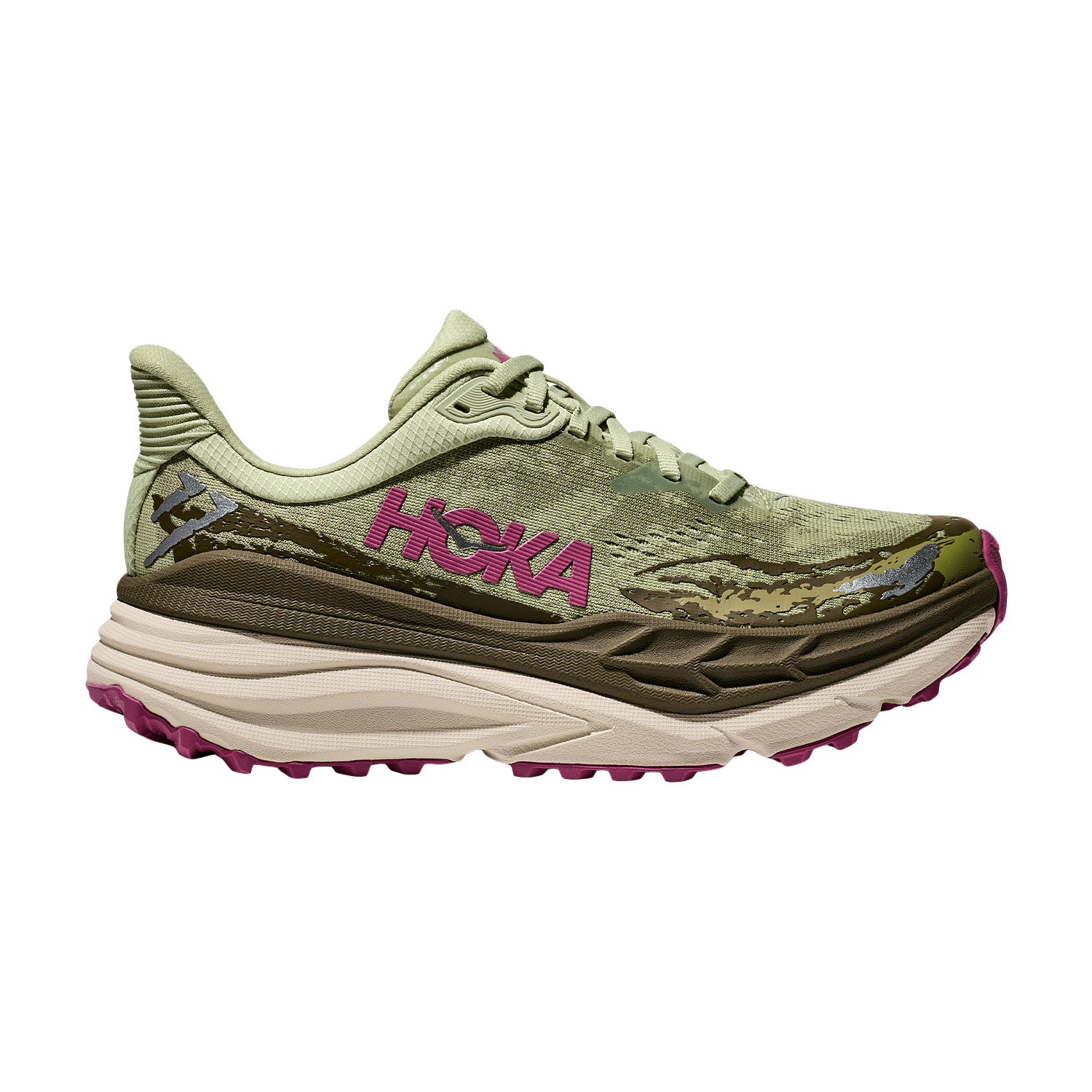 Hoka Stinson 7 Seed Green/Beet Root