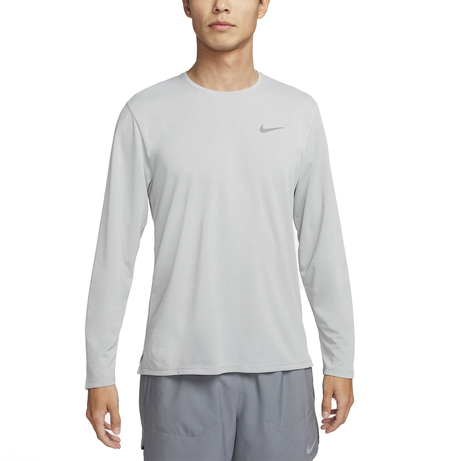 Nike Dri-FIT UV Miler Maglia Grey Fog/Particle Grey/Reflective Silver