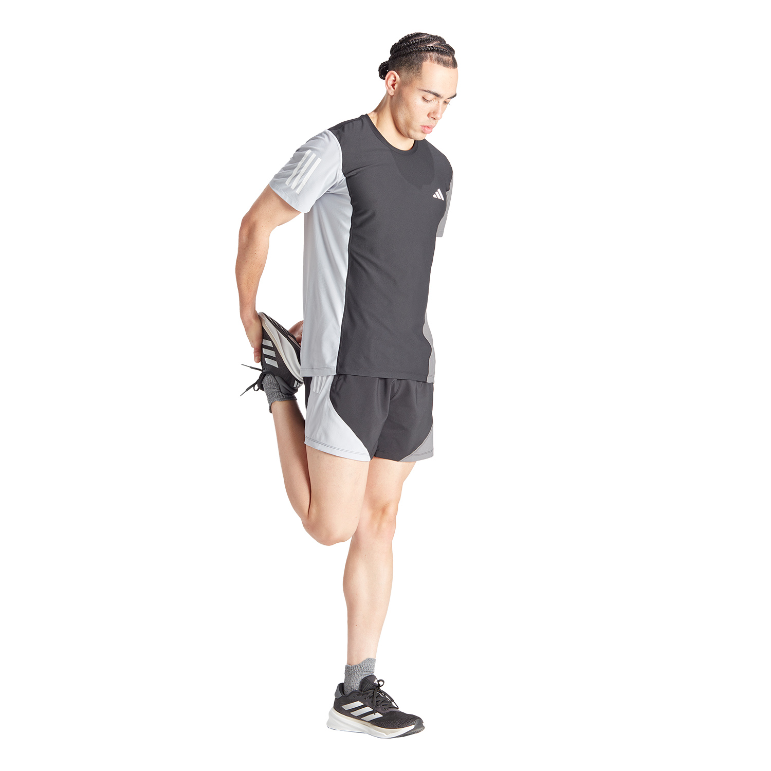 adidas Own The Run Logo 5in Pantaloncini Black/Halsil/Grey Five