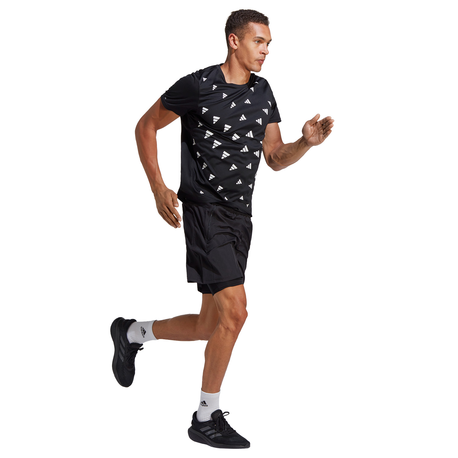 adidas Brand Love AEROREADY Maglietta Black/White