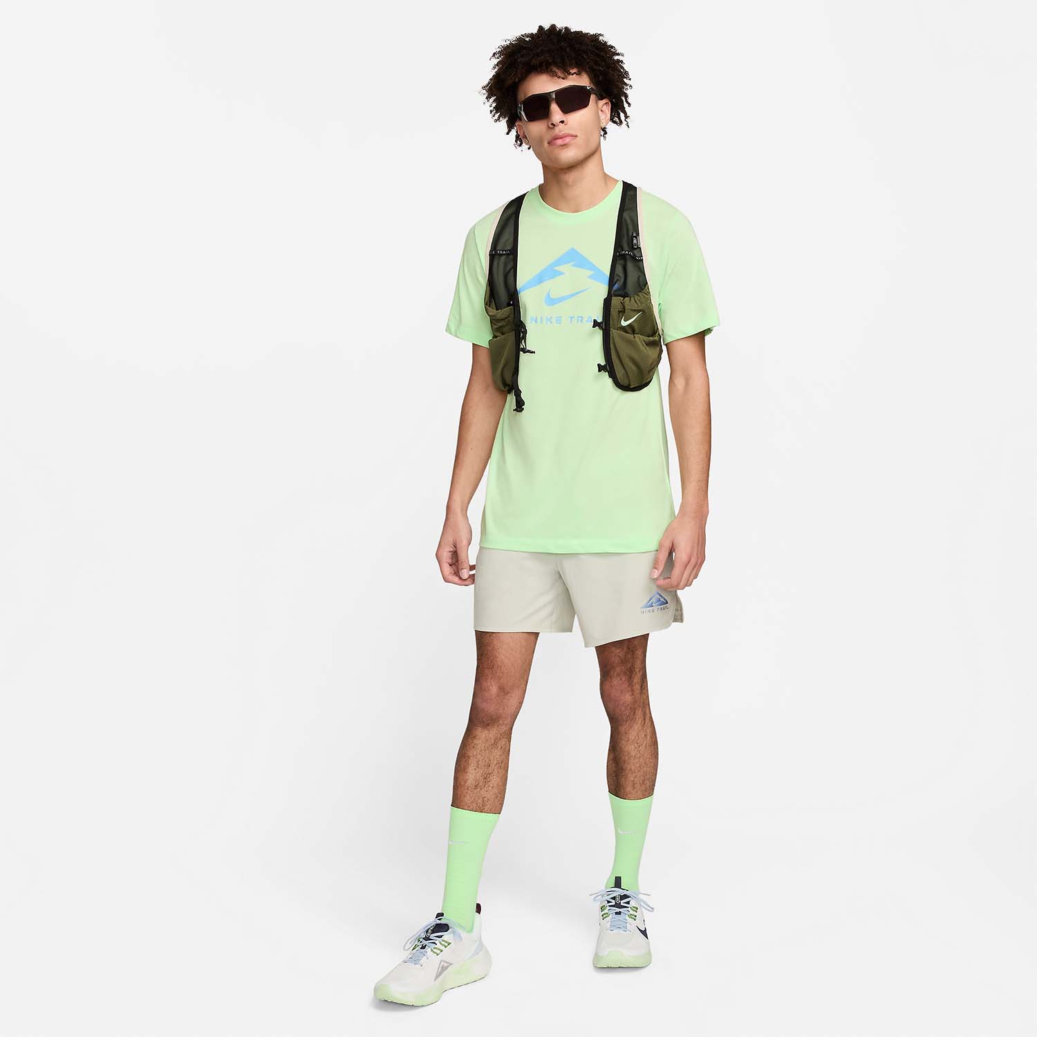 Nike Dri-FIT Trail Logo Maglietta Vapor Green