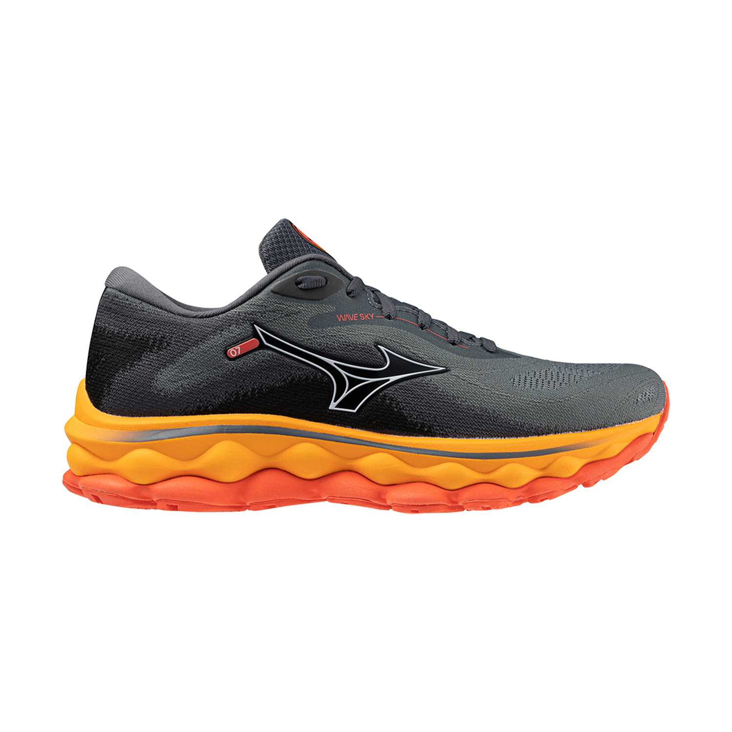 Mizuno Wave Sky 7 Turbulence/White/Carrot Curl