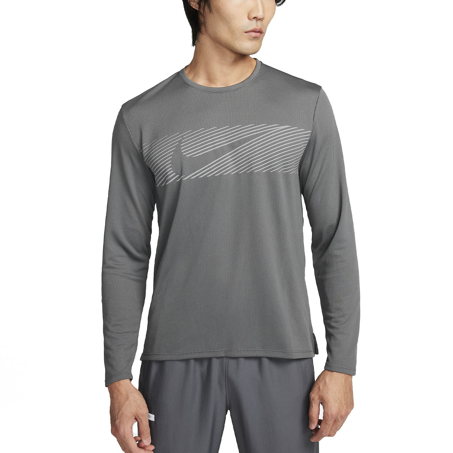 Nike Miler Flash Maglia Iron Grey/Reflective Silver