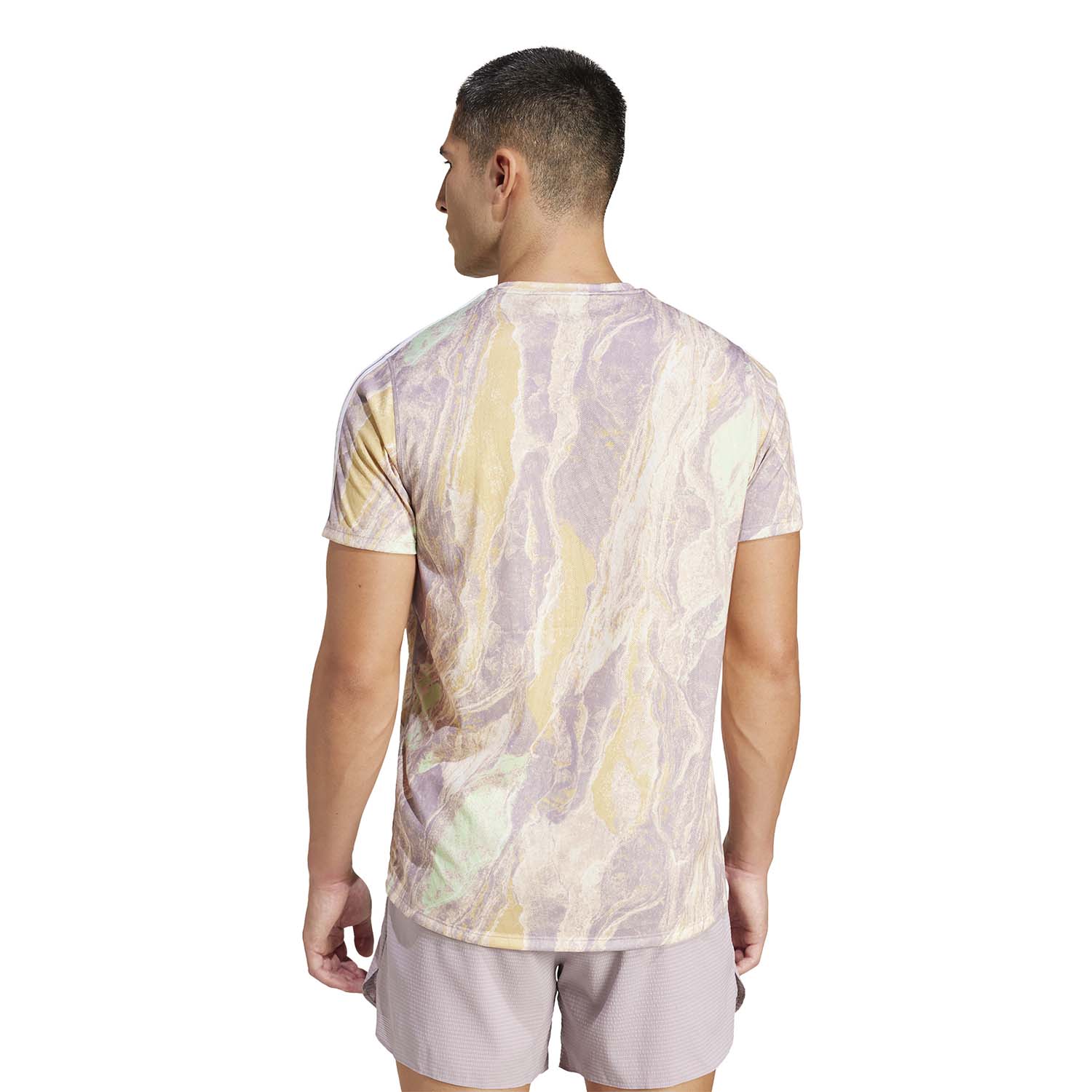 adidas Own The Run HEAT.RDY Maglietta Crystal Sand/Preloved Fig/Semi Green Spark/Oat