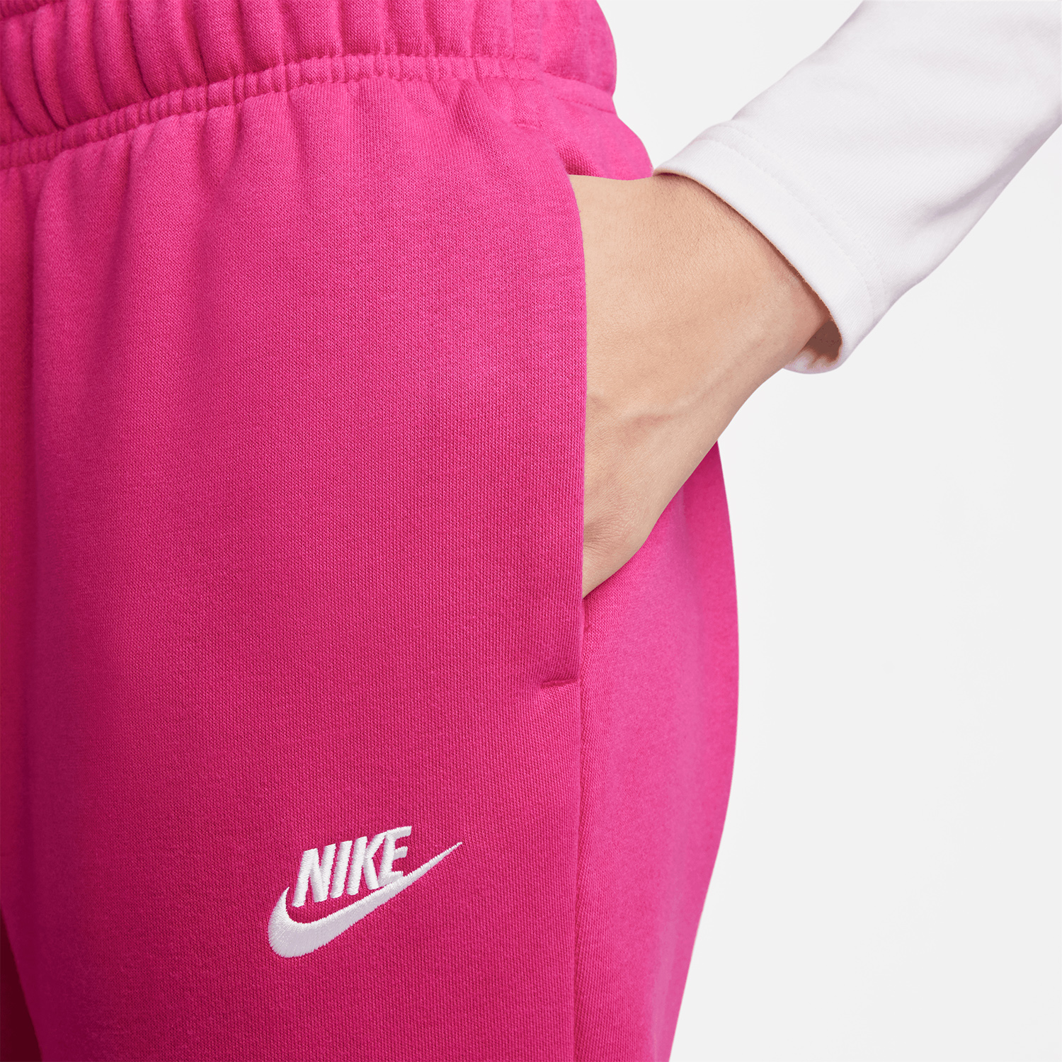 Nike Club Pantaloni Fireberry/White