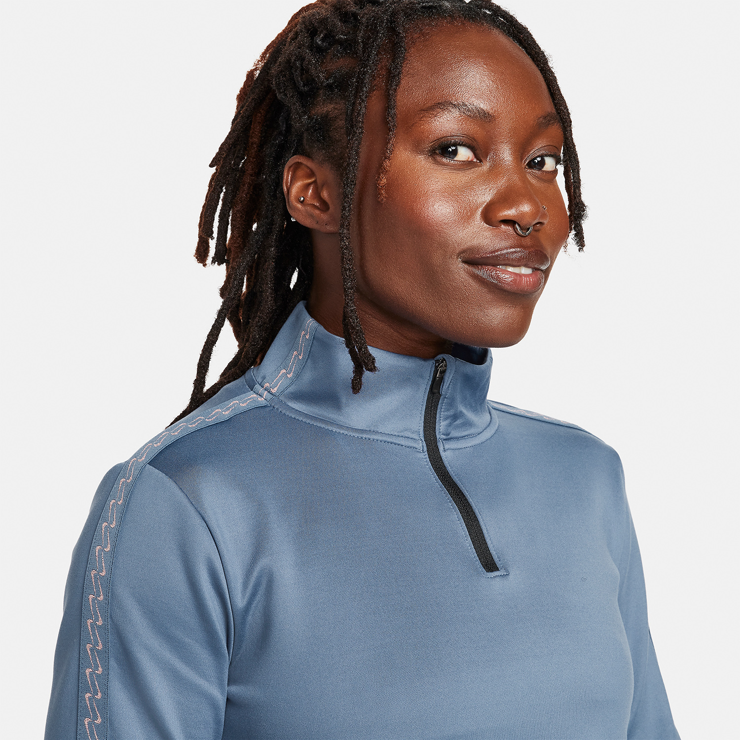 Nike One Therma-FIT One Maglia Diffused Blue/White