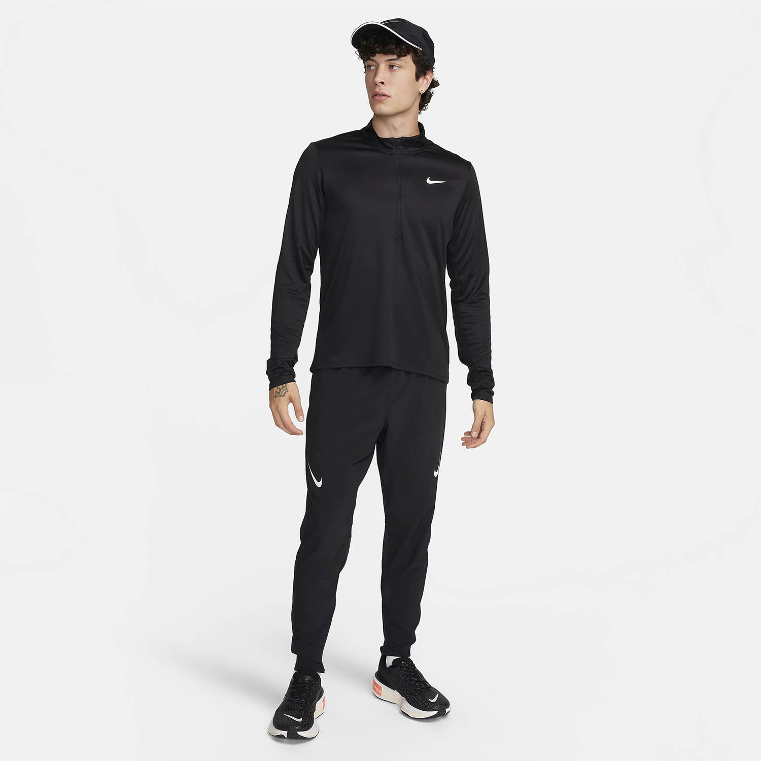 Nike AeroSwift Pantaloni Black/Summit White