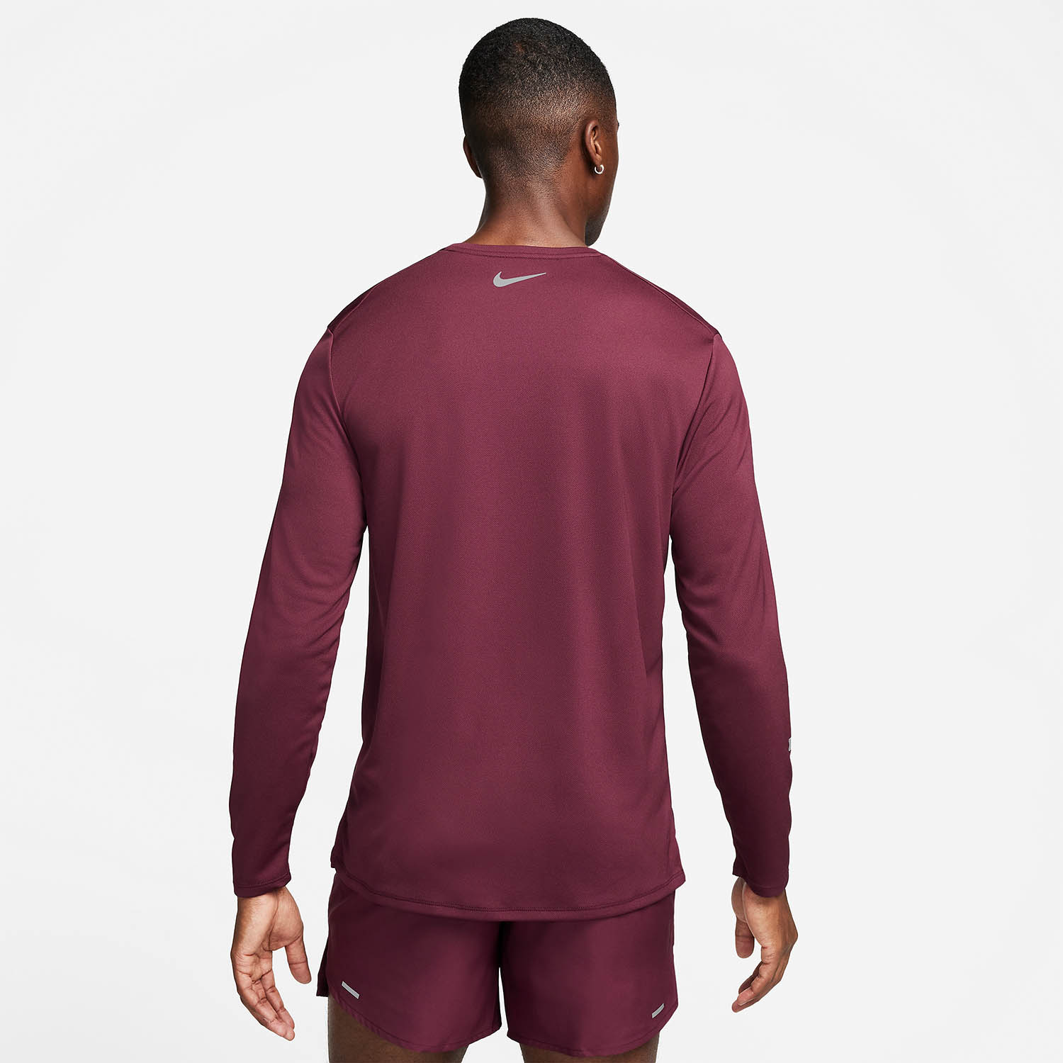 Nike Miler Flash Maglia Night Maroon/Reflective Silver