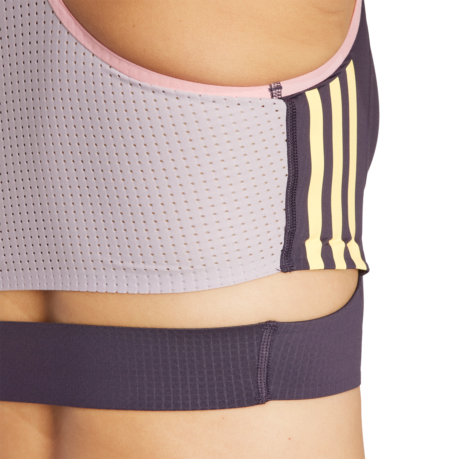 adidas Promo Crop Top Aurora Black/Preloved Fig