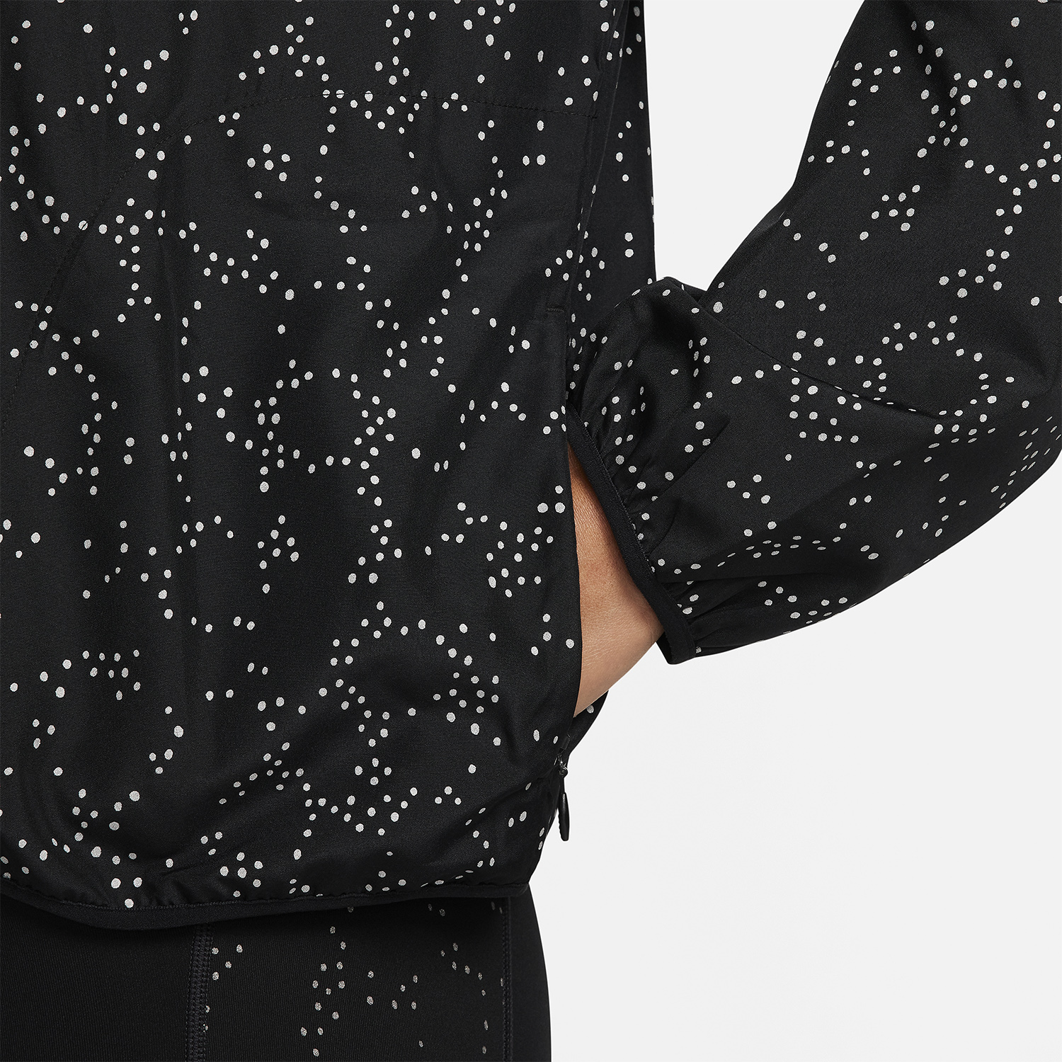 Nike Dri-FIT Logo Giacca Black/Reflective Silver