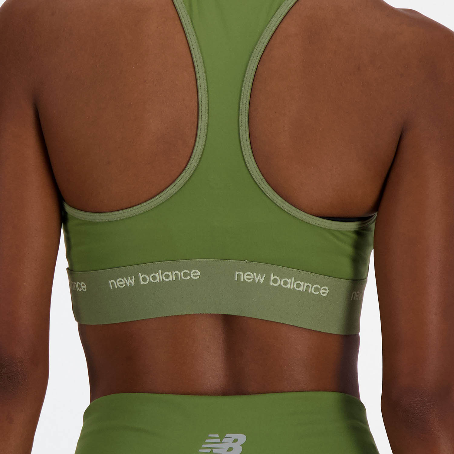 New Balance Sleek Pace Reggiseno Sportivo Dark Olivine