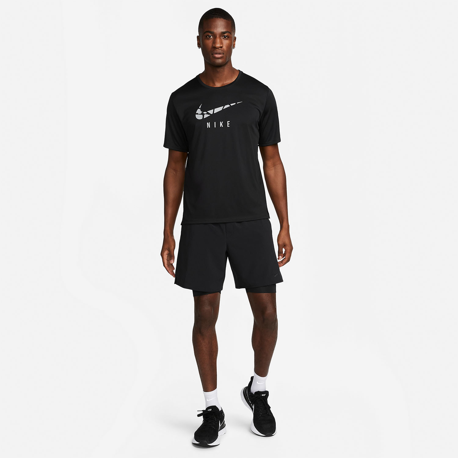 Nike Dri-FIT Unlined Fitness 2 in 1 7in Pantaloncini Black