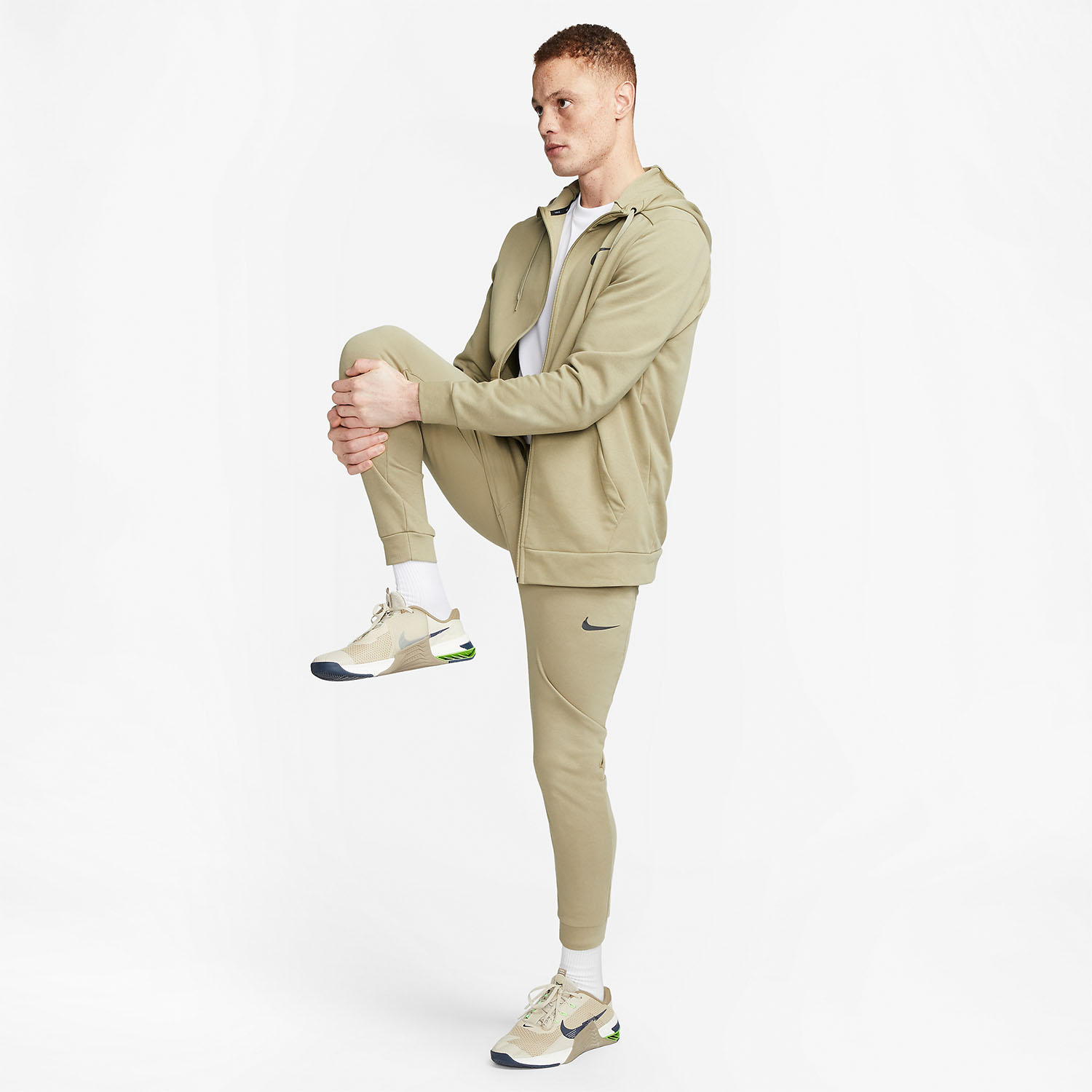 Nike Dri-FIT Logo Felpa Neutral Olive/Black