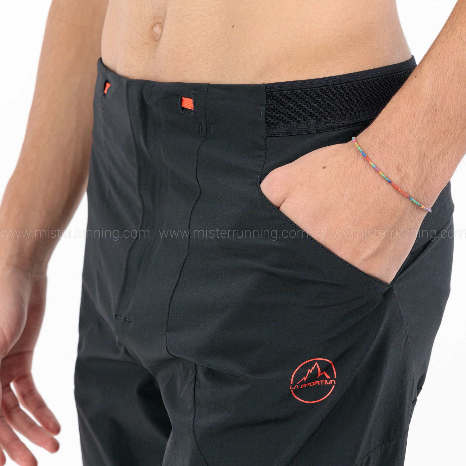 La Sportiva Brush Pantaloni Black/Cherry Tomato