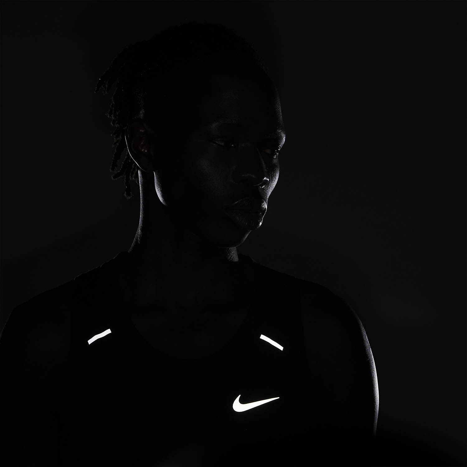 Nike Dri-FIT Rise 365 Canotta Black/Reflective Silver