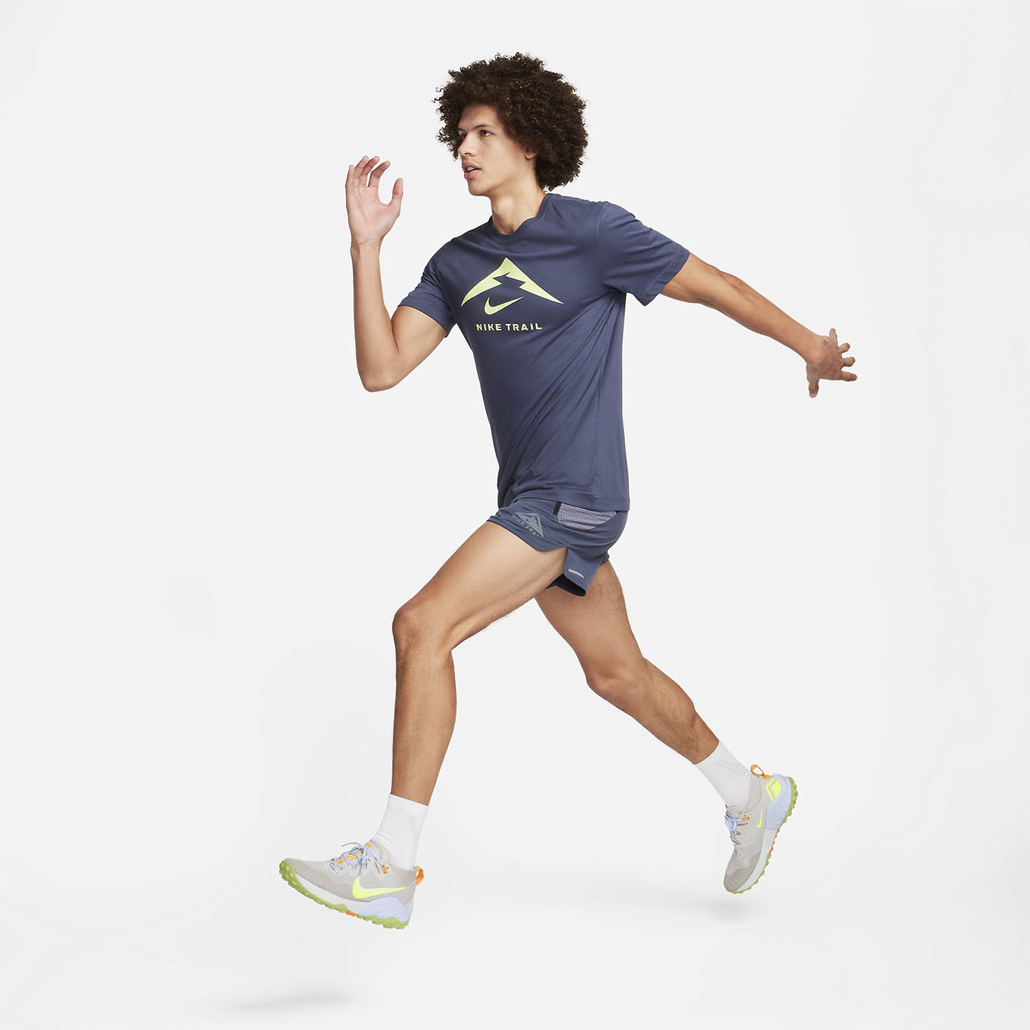 Nike Dri-FIT Second Sunrise 5in Pantaloncini Thunder Blue/Light Carbon/Black