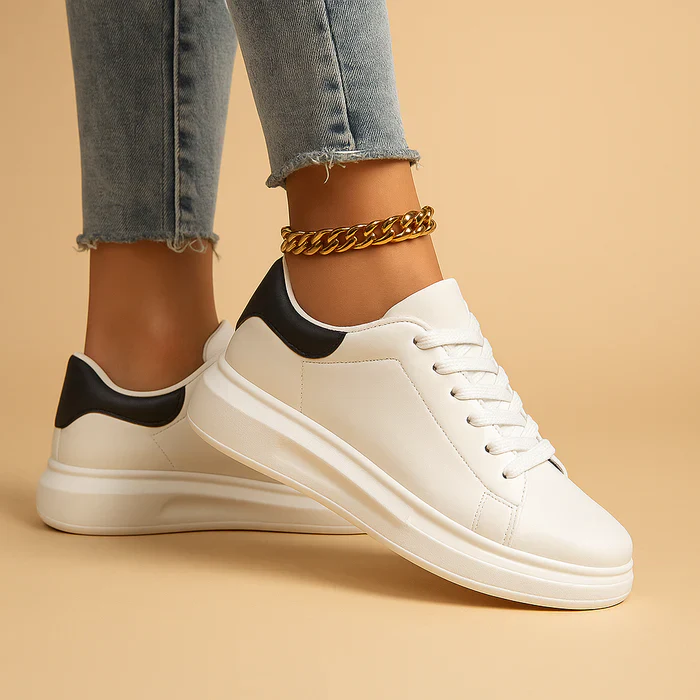 Buca Witte Leren Sneakers voor Dames �C Minimalistisch Design
