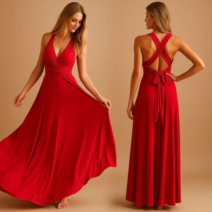 Buca Wikkeljurk met Lange Bandjes voor Dames