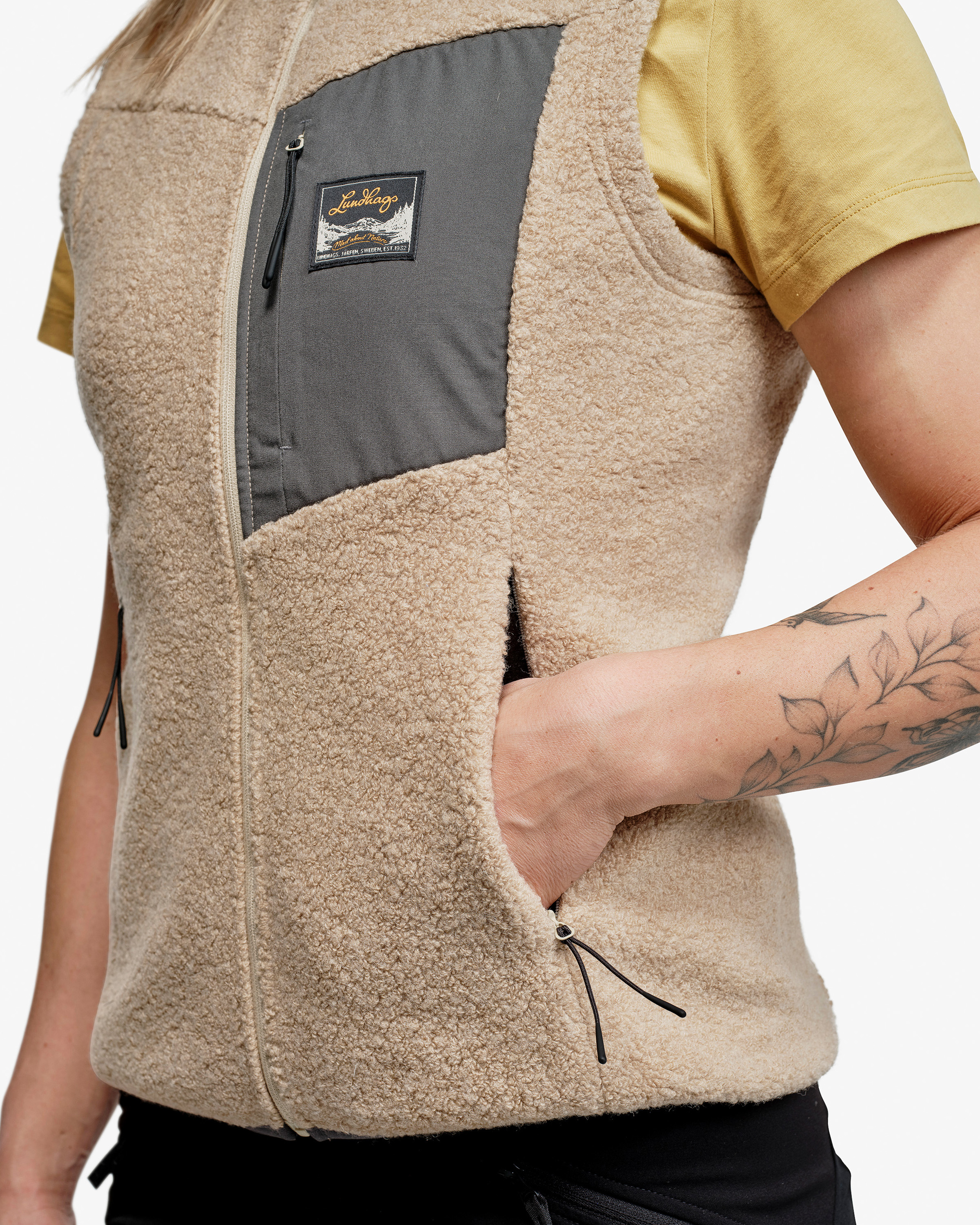 Flok Wool Pile Vest W